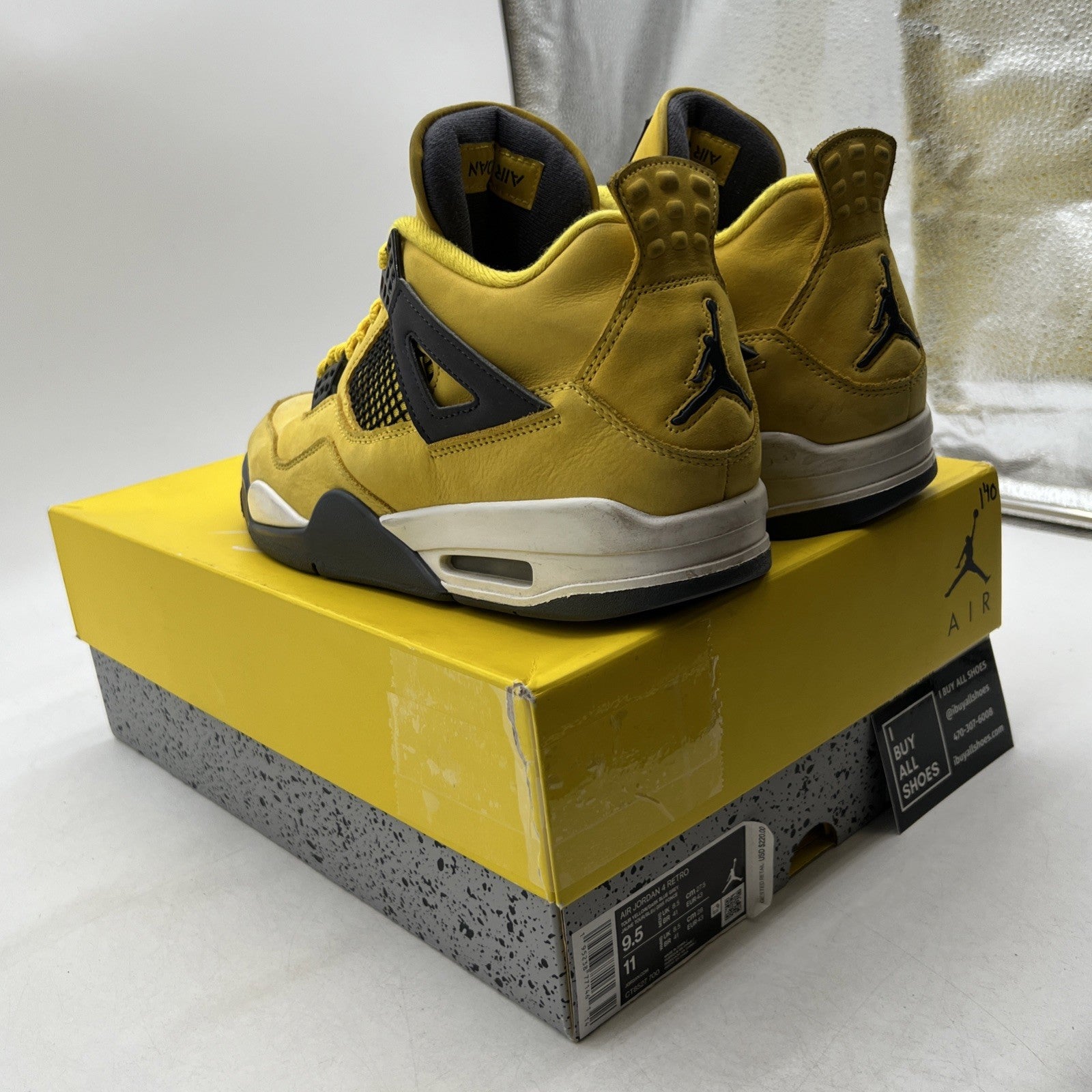 Size 9.5 - Air Jordan 4 Retro Mid Lightning (CT8527-700)