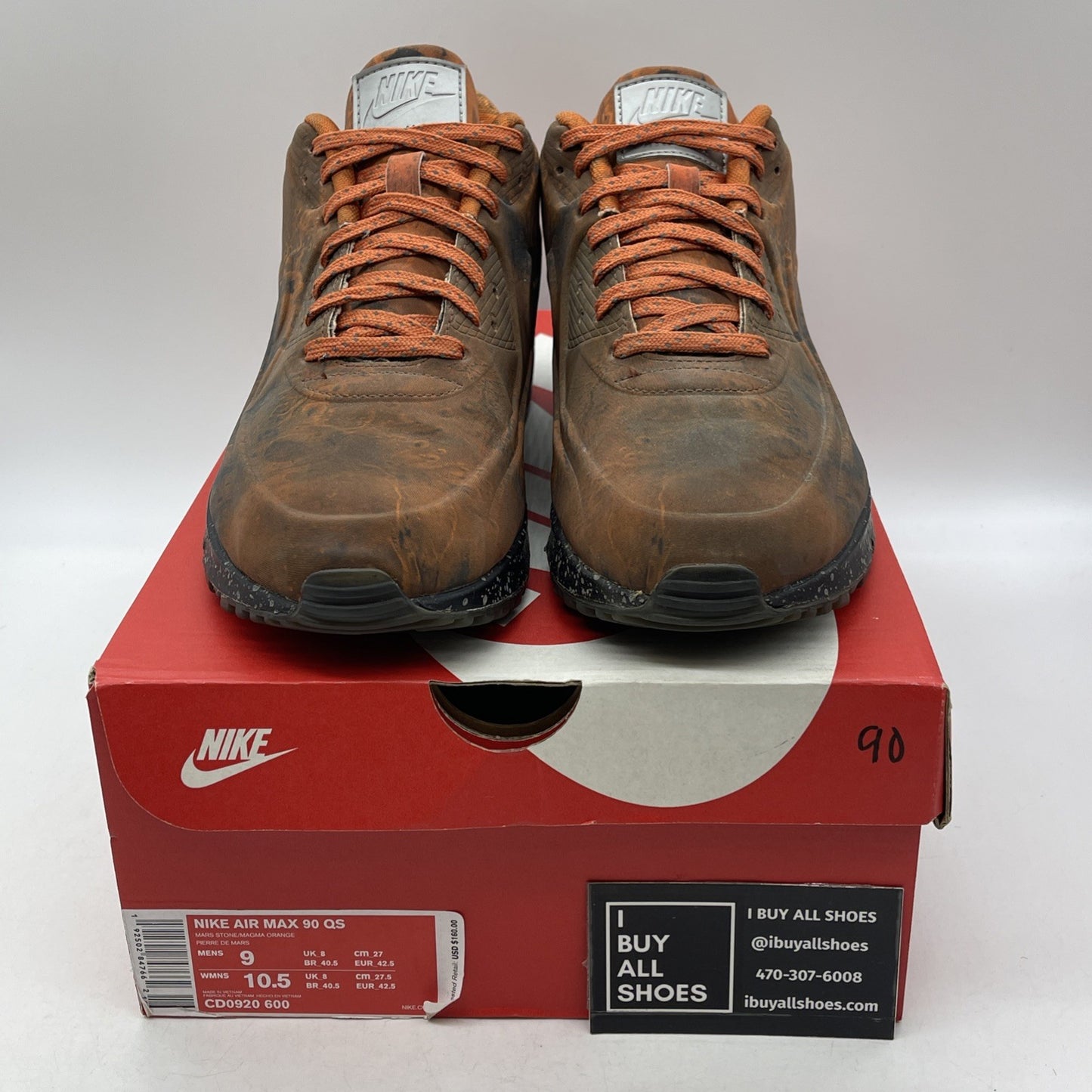 Size 9 - Nike Air Max 90 QS Mars Landing (CD0920-600)