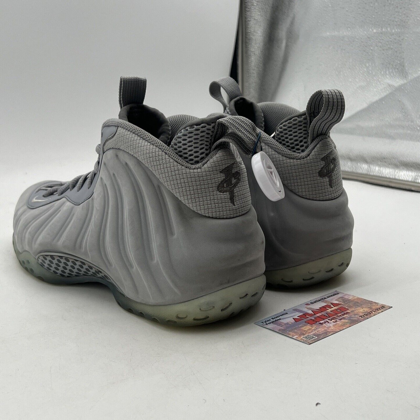 Size 11 - NIKE AIR FOAMPOSITE ONE WOLF GREY SUEDE (575420-007)