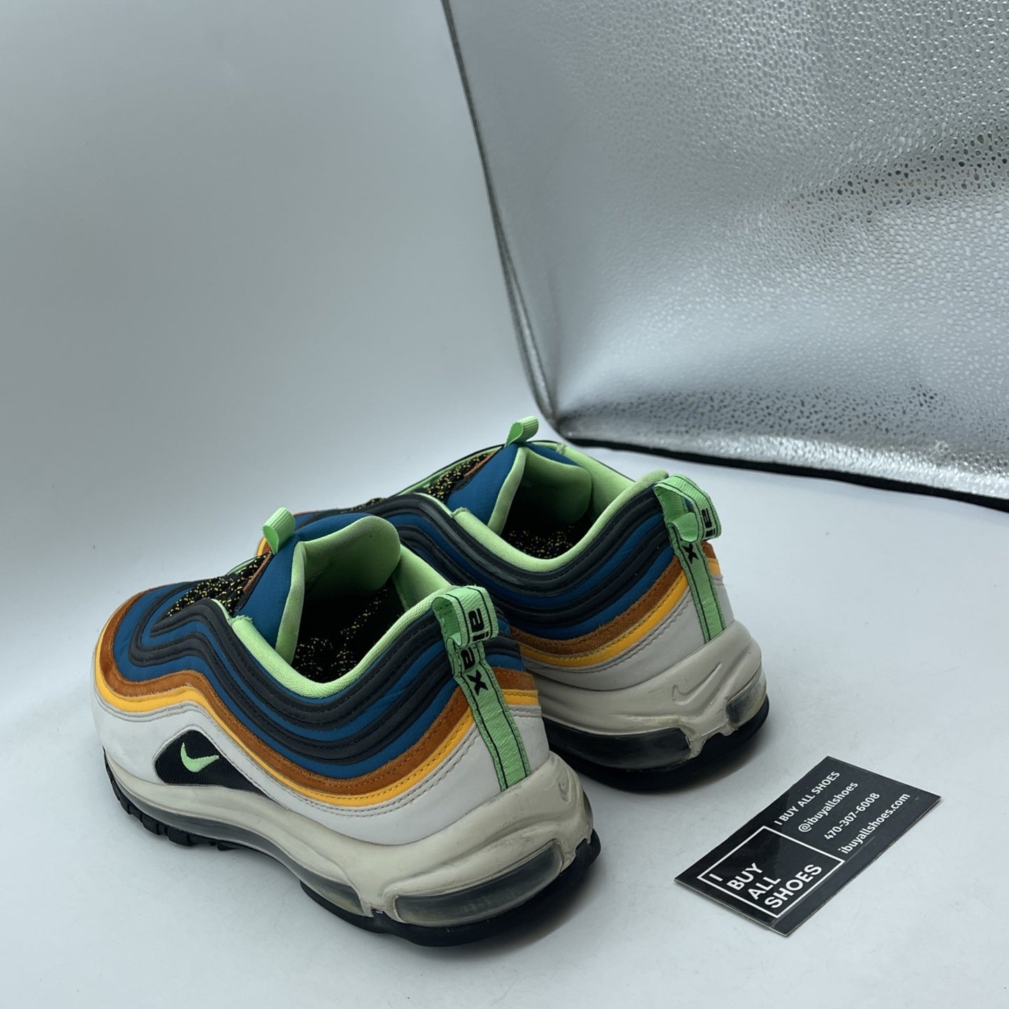 Size 13 - Nike Air Max 97 Green Abyss Illusion Green Blue Suede (CZ7868-300)