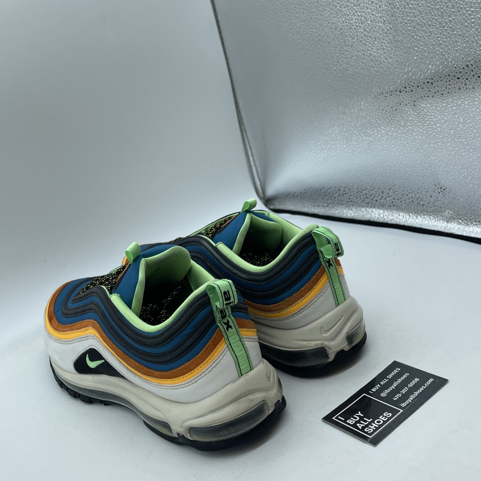 Size 13 - Nike Air Max 97 Green Abyss Illusion Green Blue Suede (CZ7868-300)