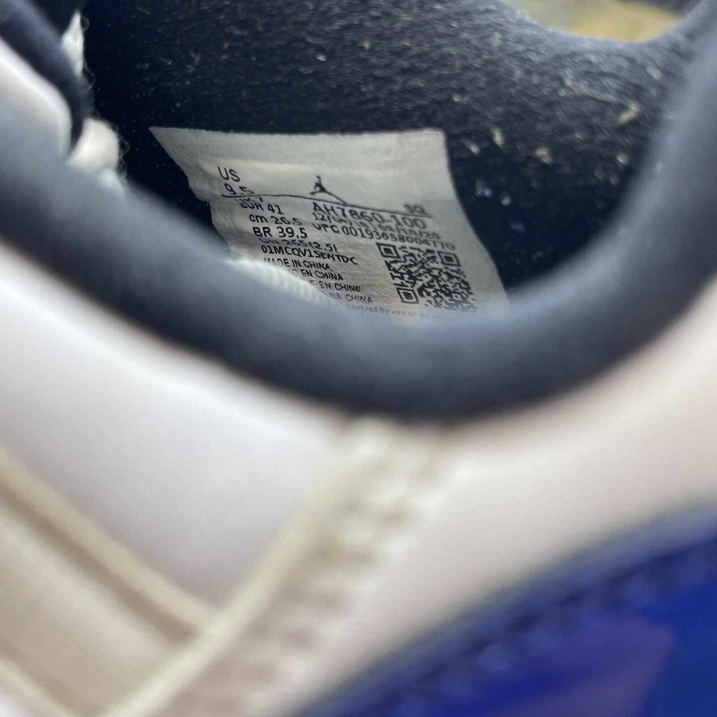Size 9.5W - Nike Air Jordan 11 Retro Low White Concord Suede (AH7860-100)