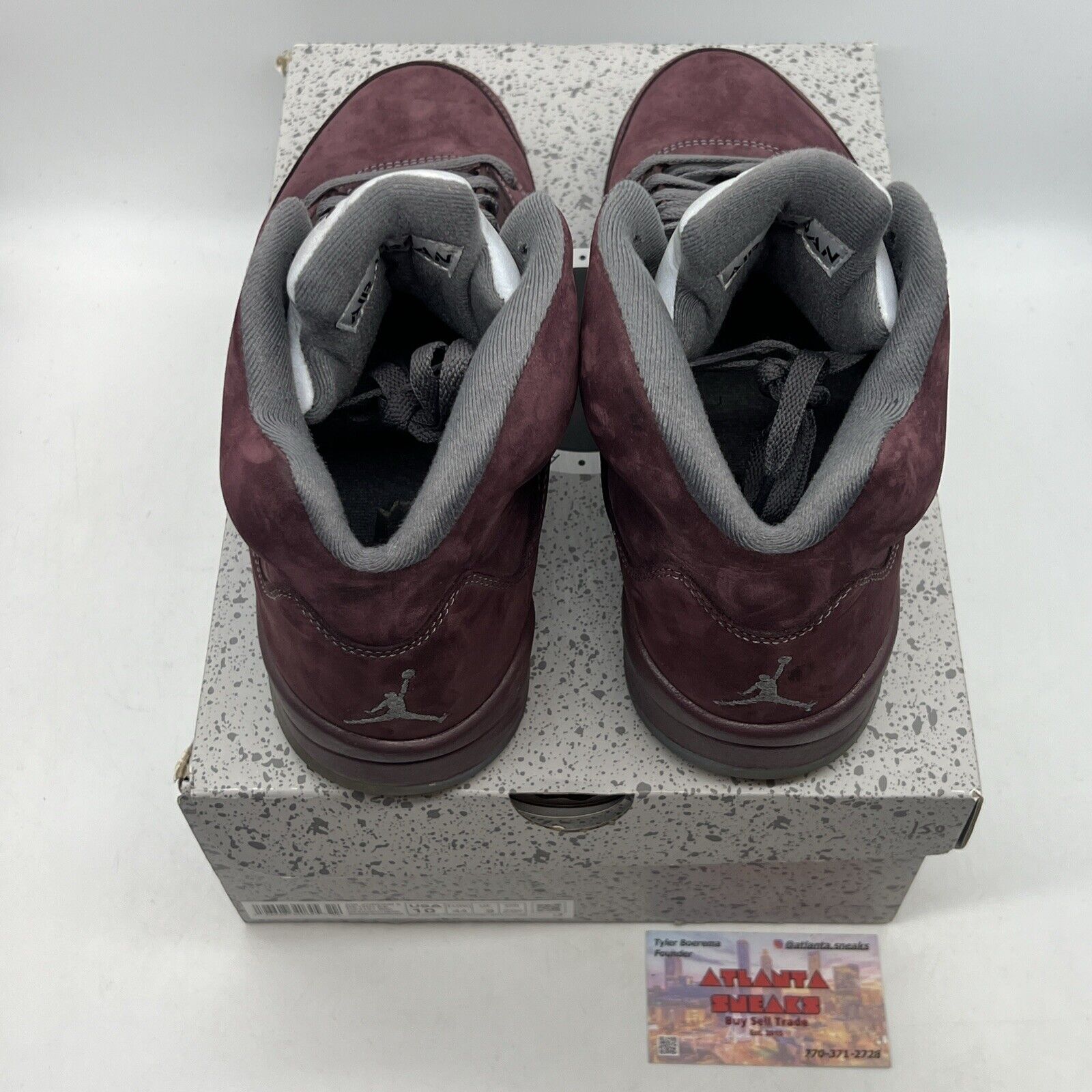 Size 10 - Air Jordan 5 Retro SE 2023 Burgundy Grey Suede (DZ4131-600)