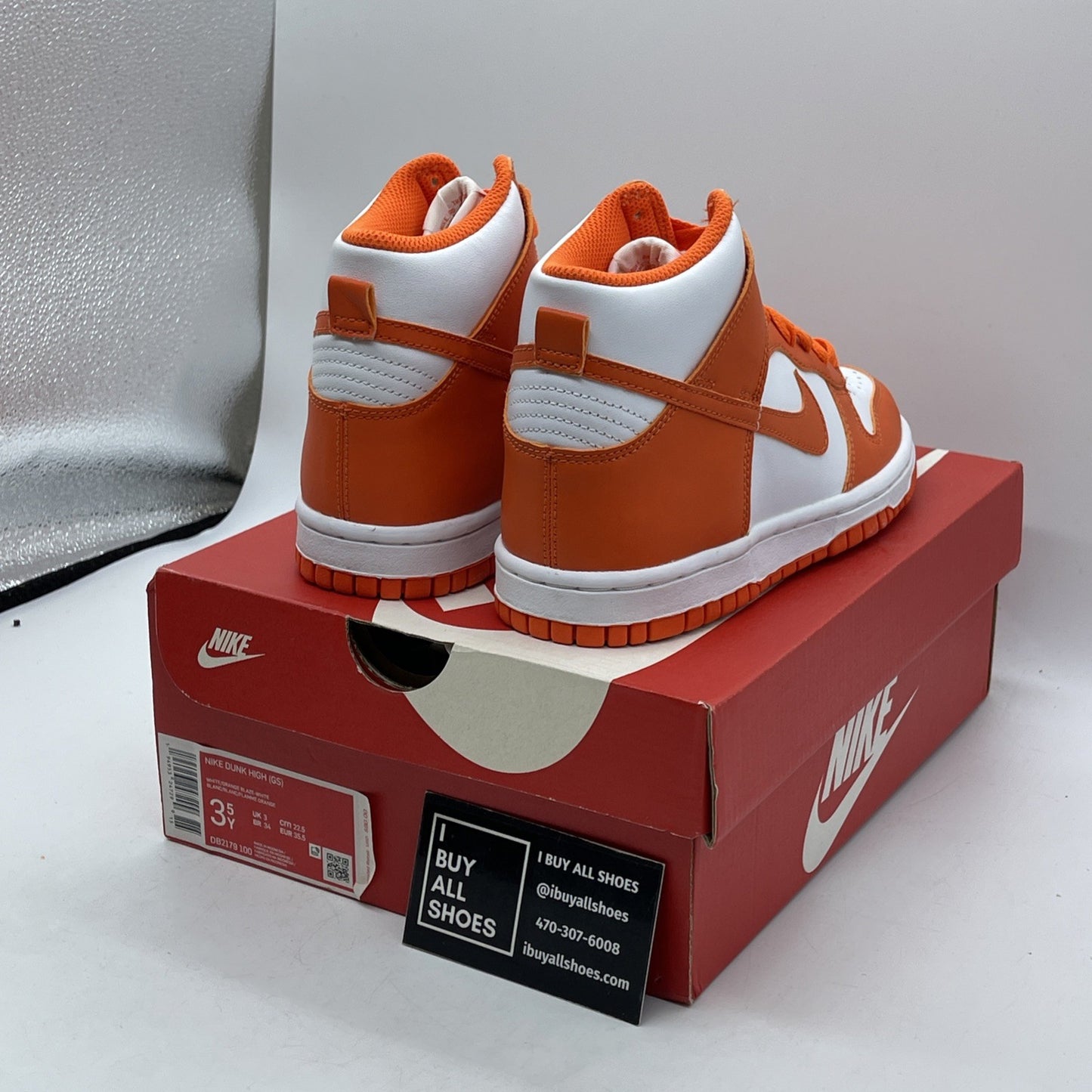 Size 3.5Y - Nike Dunk High SP  Syracuse Orange Preschool GS (DD2314-100)