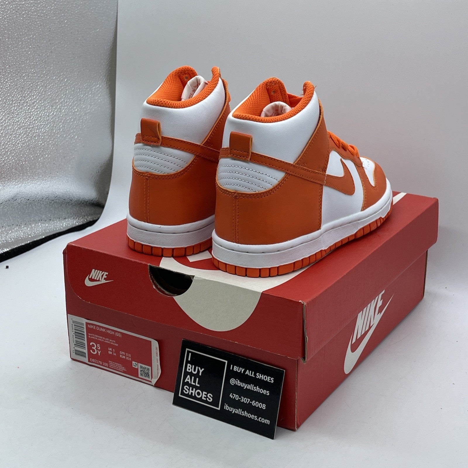 Size 3.5Y - Nike Dunk High SP  Syracuse Orange Preschool GS (DD2314-100)