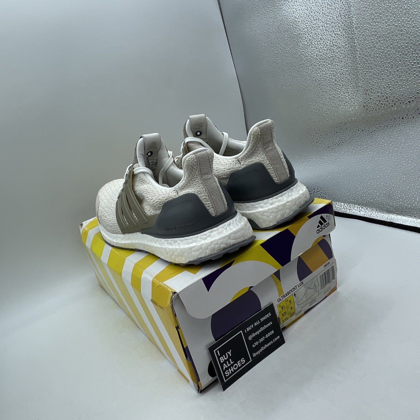 Size 9.5 - adidas Sneakersnstuff x Social Status x UltraBoost Lux Vintage White