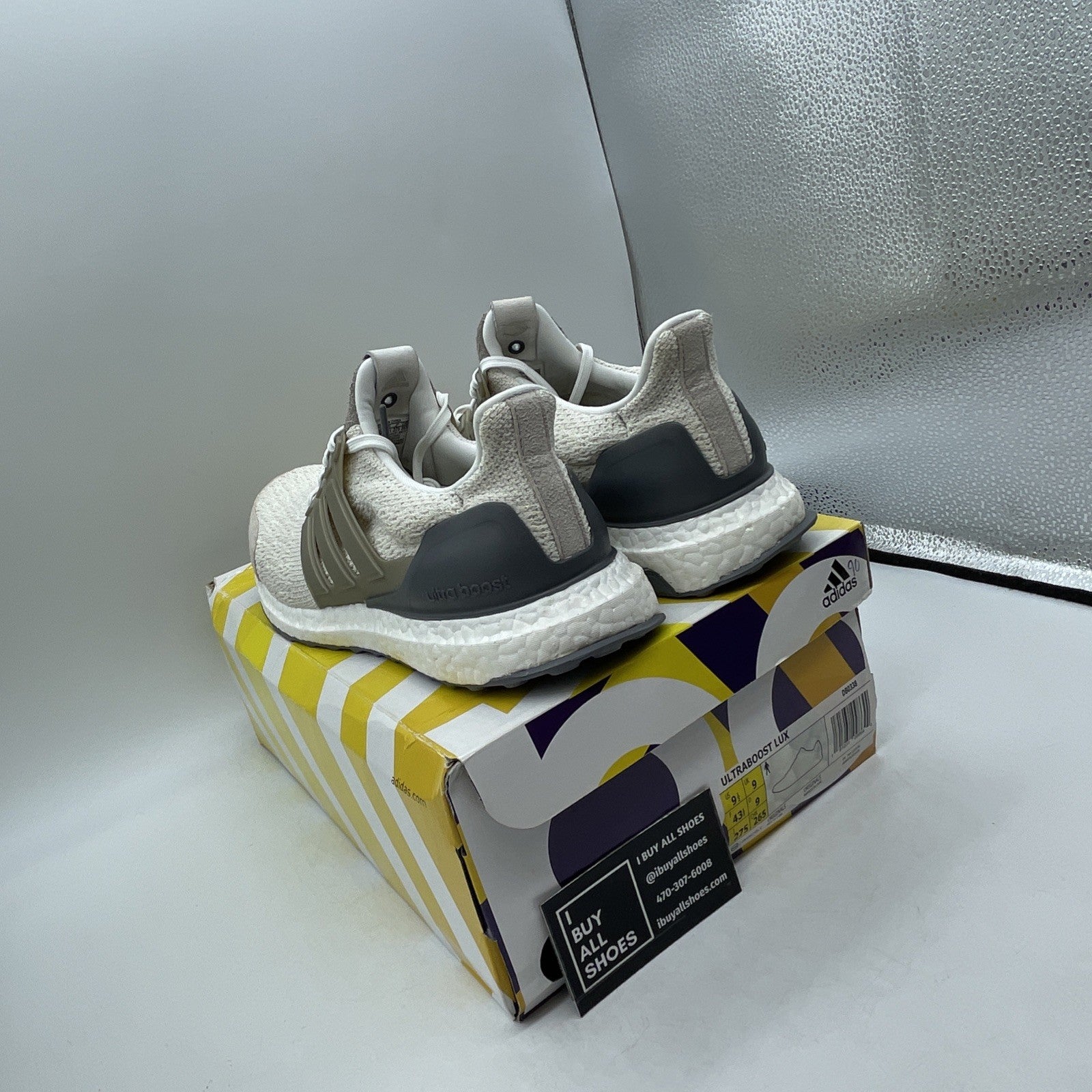 Size 9.5 - adidas Sneakersnstuff x Social Status x UltraBoost Lux Vintage White