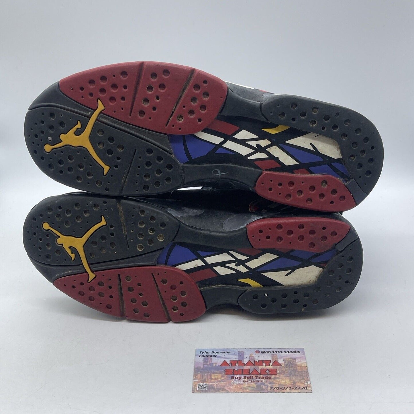 Size 10 - Air Jordan 8 Retro 2013 Playoff Black Suede White Red (305381-061)