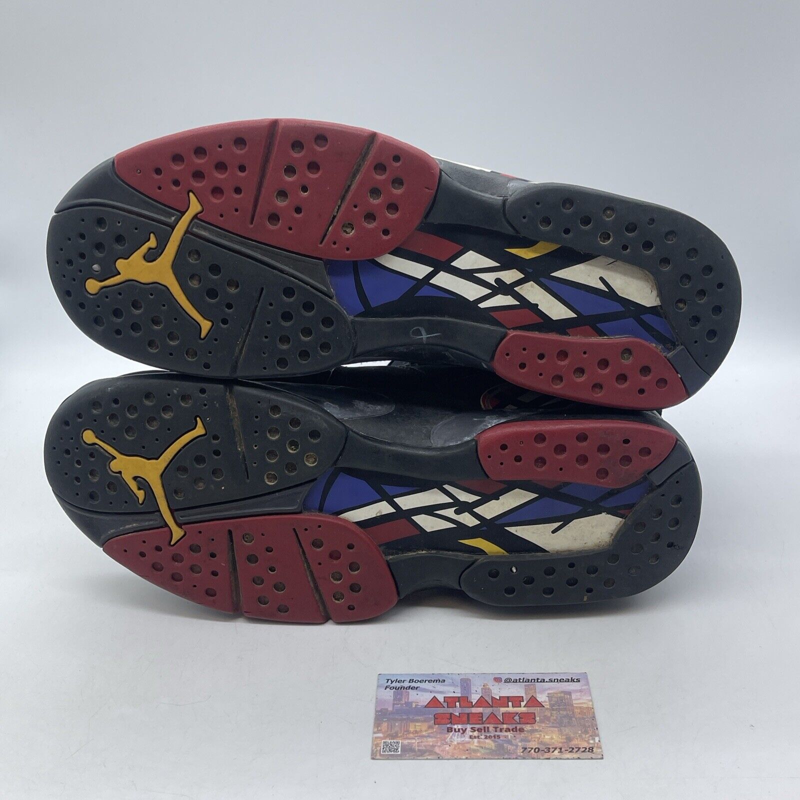 Size 10 - Air Jordan 8 Retro 2013 Playoff Black Suede White Red (305381-061)