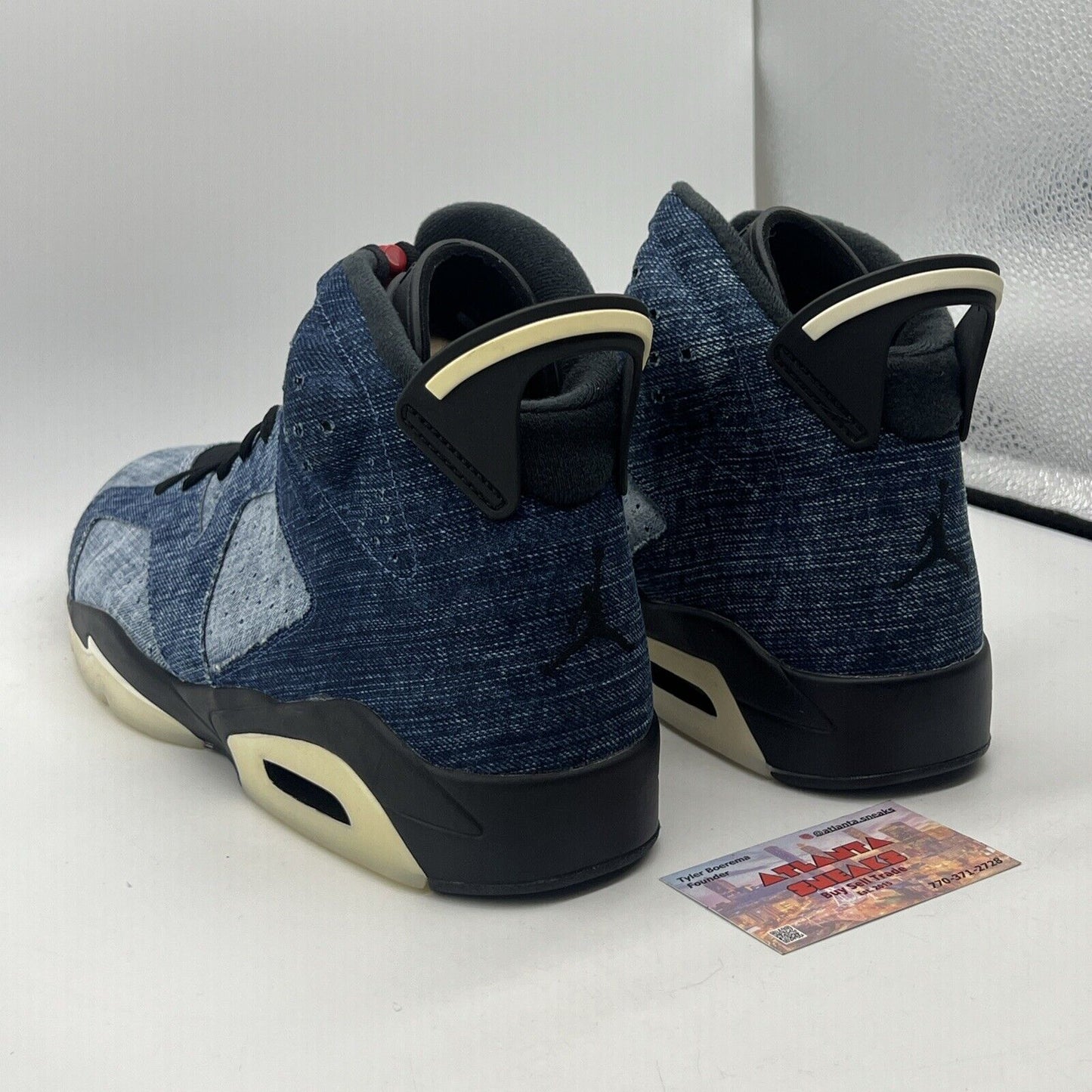 Size 14 - Air Jordan 6 Retro Washed Denim Black (CT5250-401)