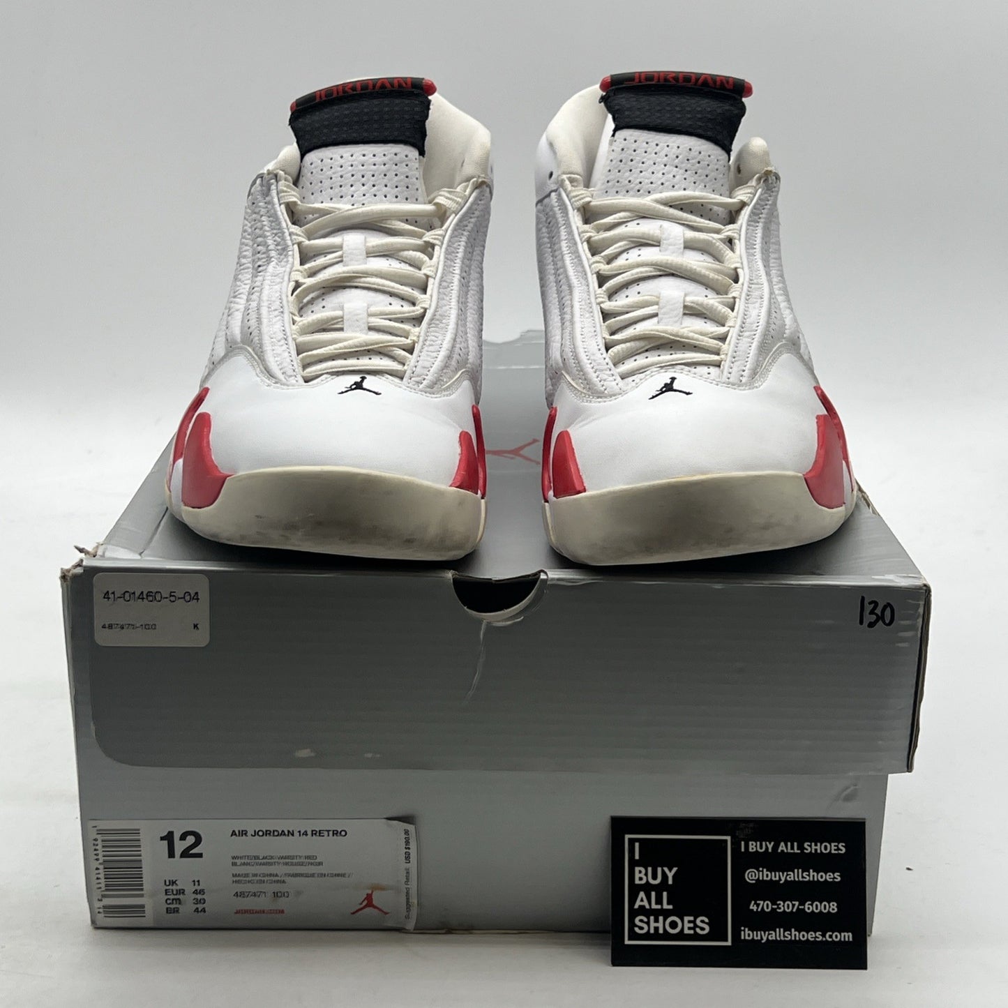 Size 12 - Air Jordan 14 Retro 2019 Candy Cane (487471-100)