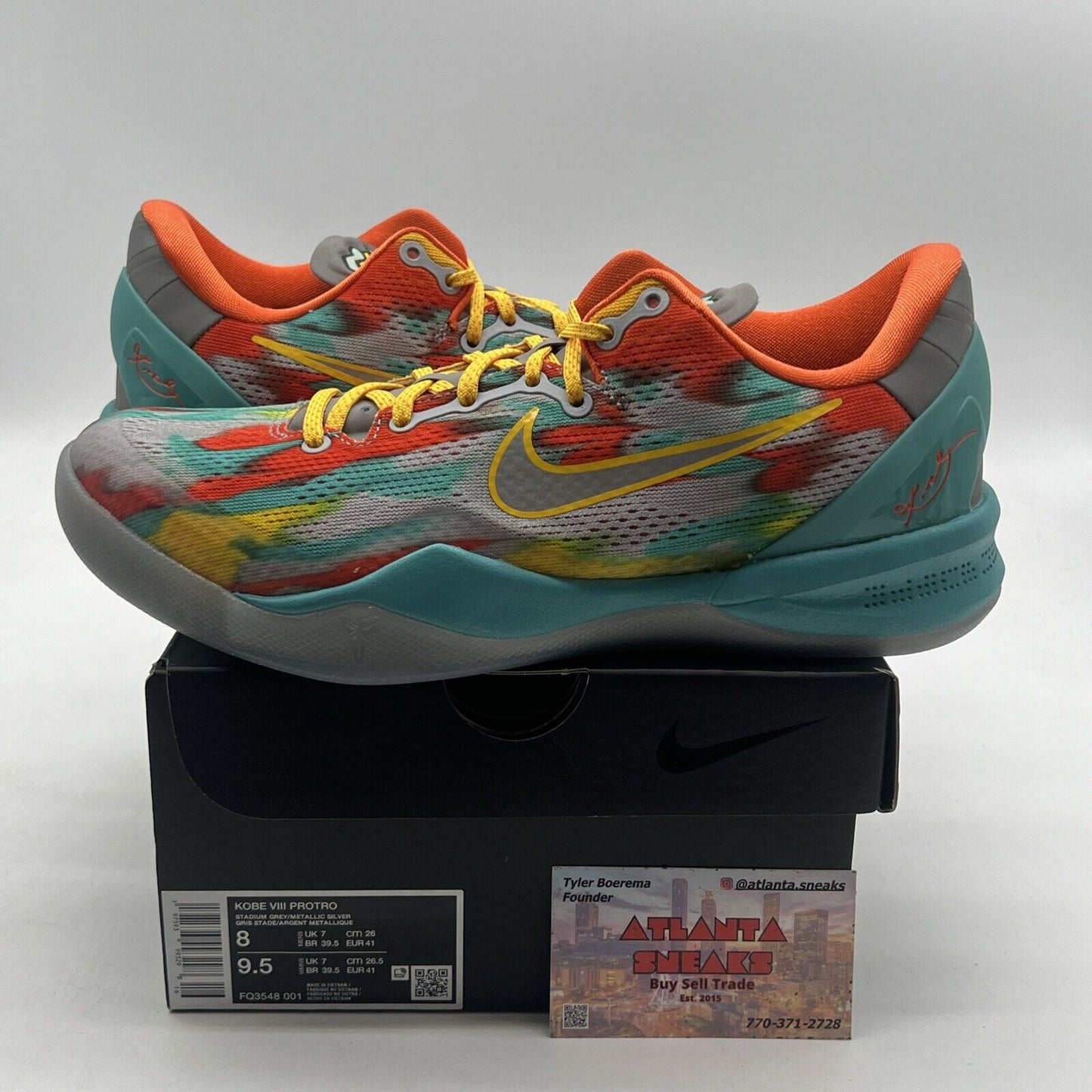 Size 8 - Nike Kobe 8 Protro 2024 Venice Beach (FQ3548-001)