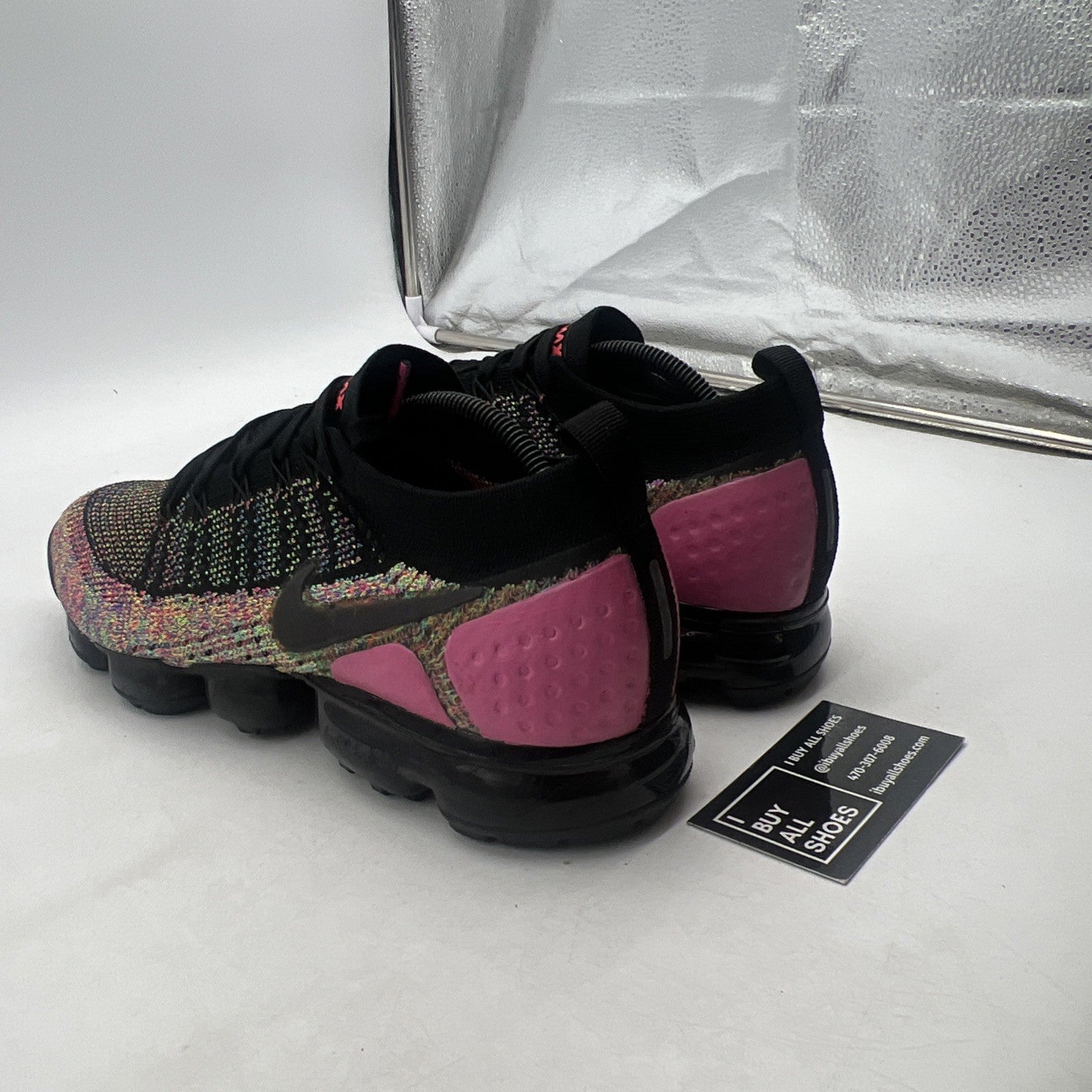 Size 11 - Nike Air VaporMax Flyknit 2 Black Multi-Color (942842-017)