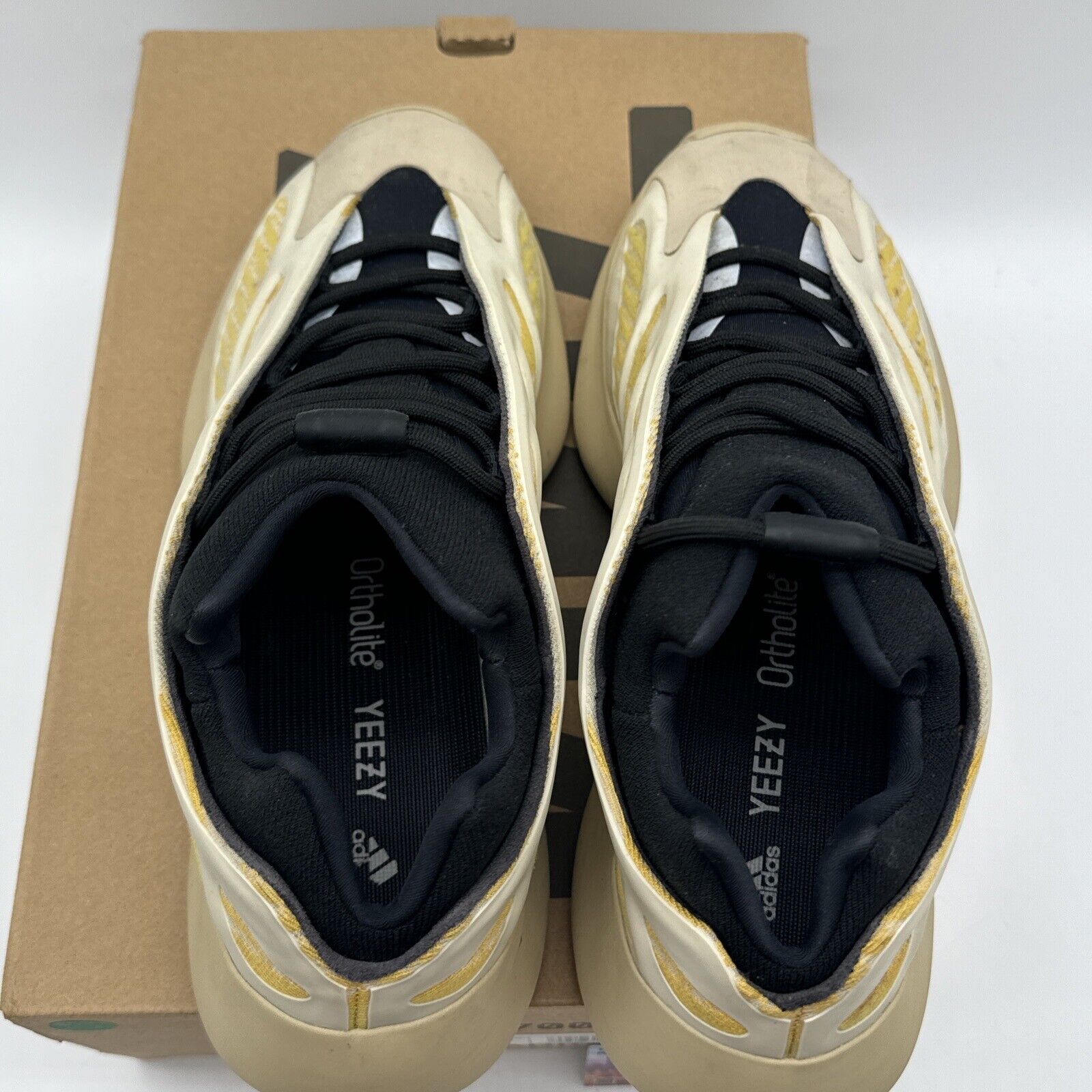 Size 12 - adidas Yeezy 700 V3 Safflower Yellow Black Money Comfy Boost Slip On