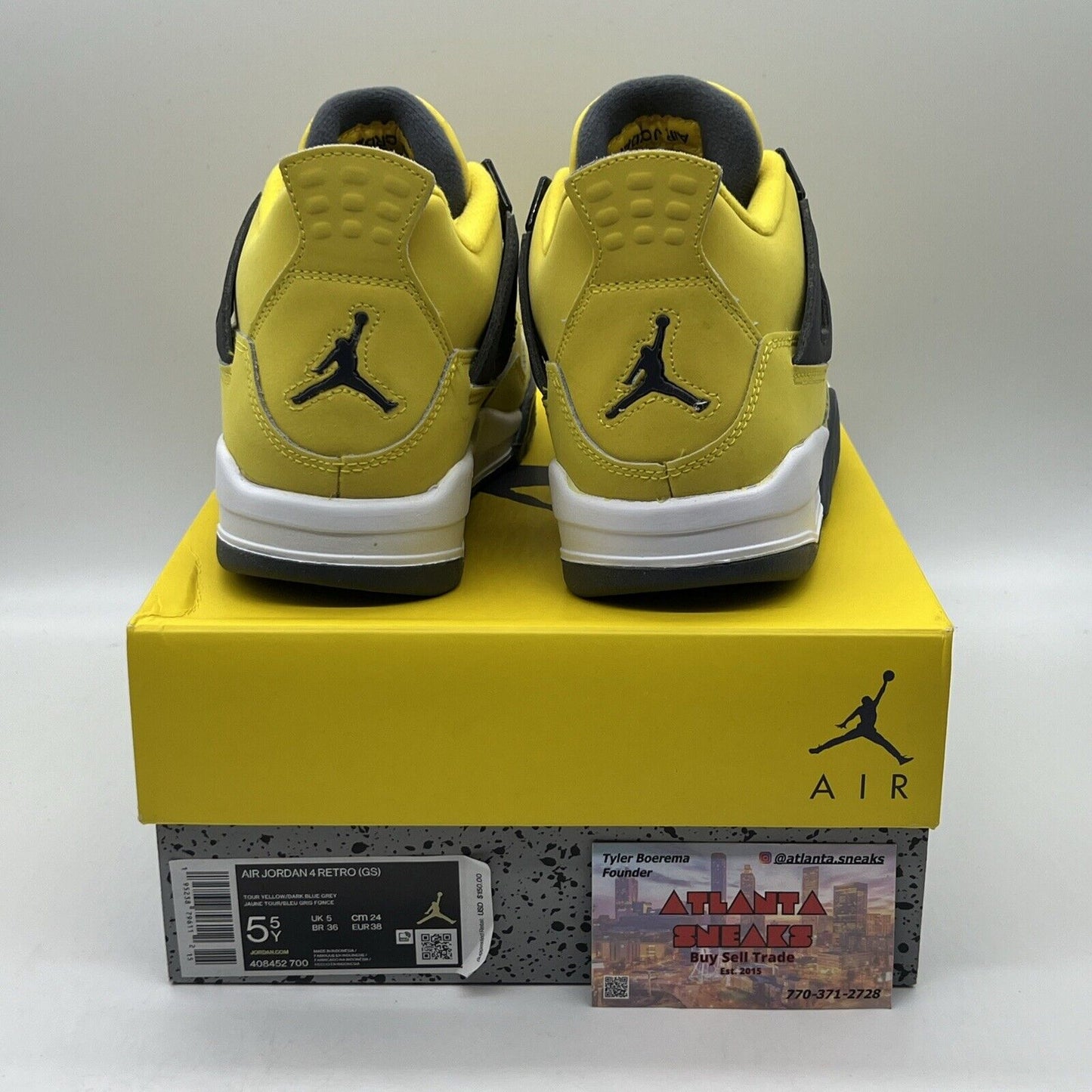 Size 5.5 - Jordan 4 Retro GS Tour Yellow 2021 - 408452700 Brand New Og All