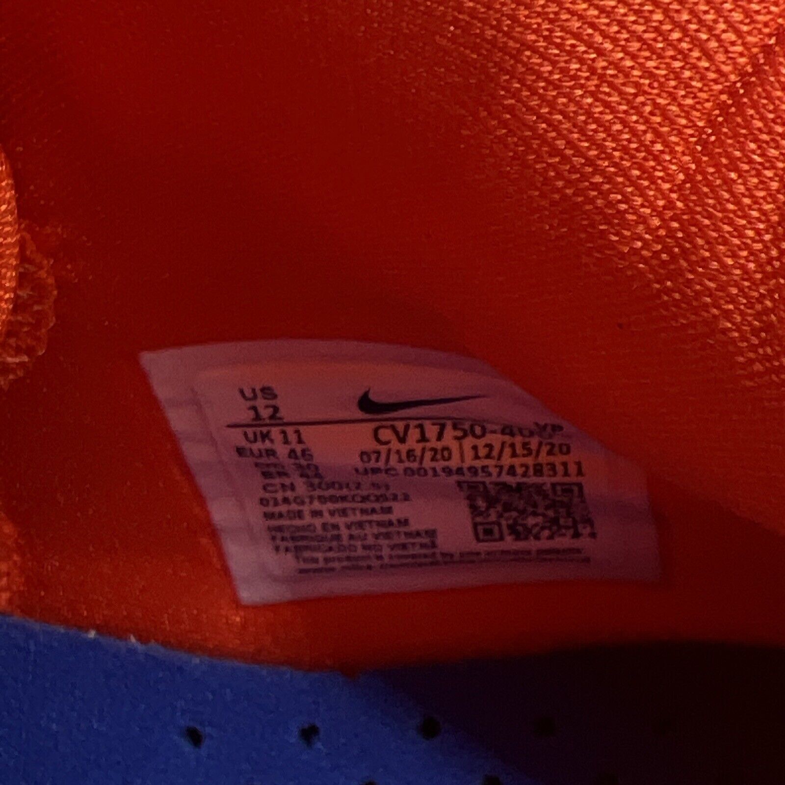 Size 12 - Nike LeBron 8 HWC - Orange Blue White (CV1750-400)