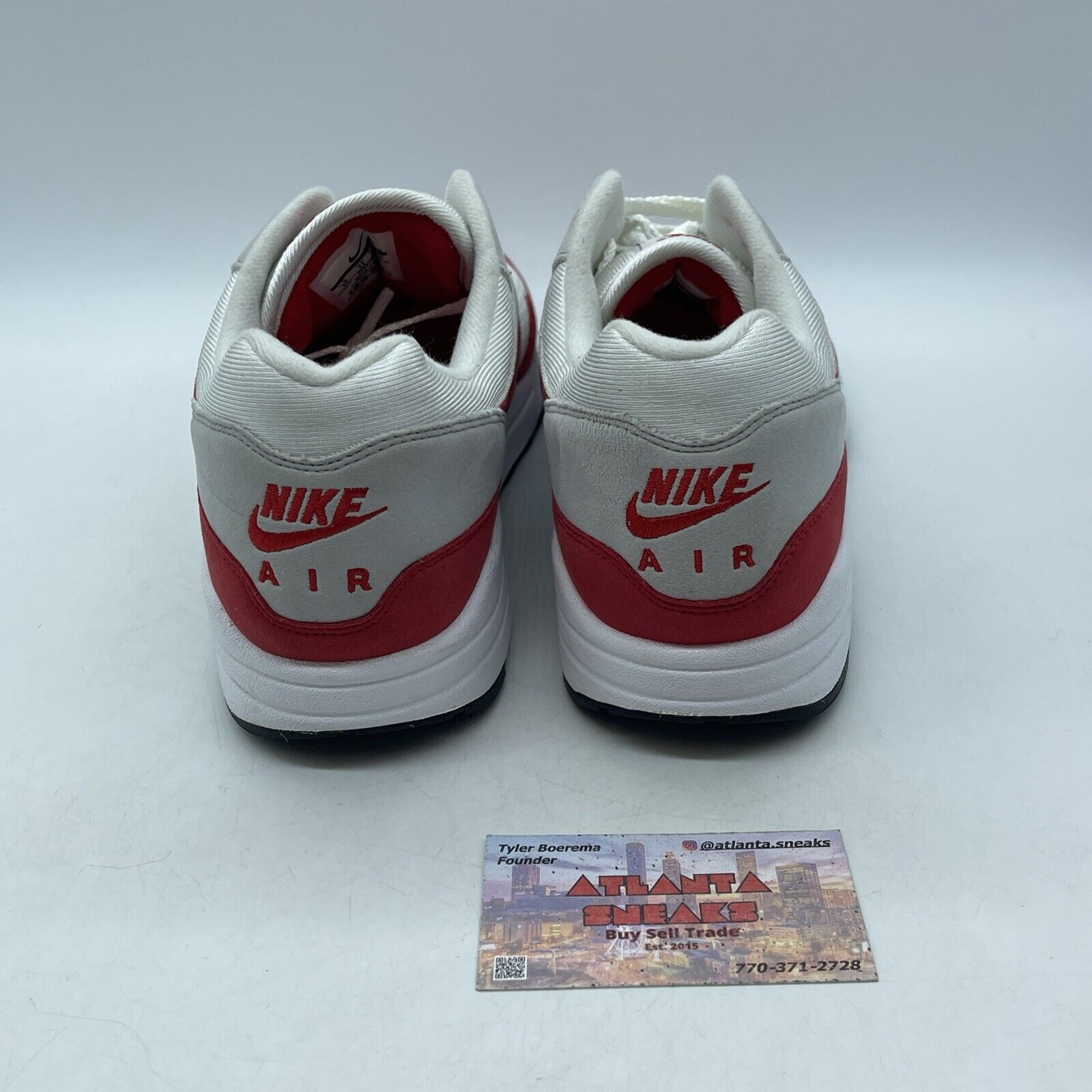 Size 12 - Nike Air Max 1 OG Anniversary 2017 Re-Release Red Suede (908375-103)