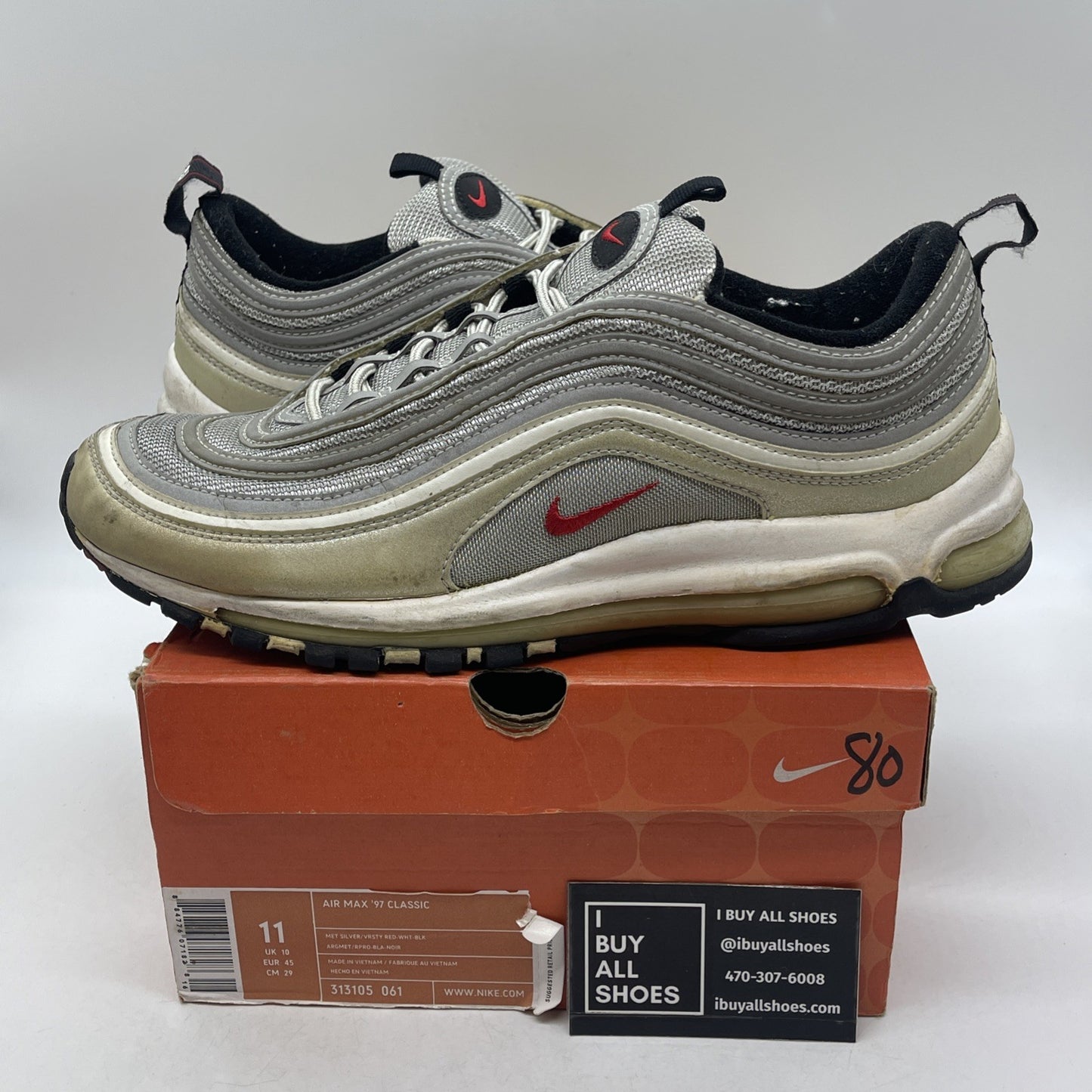 Size 11 - Nike Air Max '97 Classic HOA Silver (313105-061)