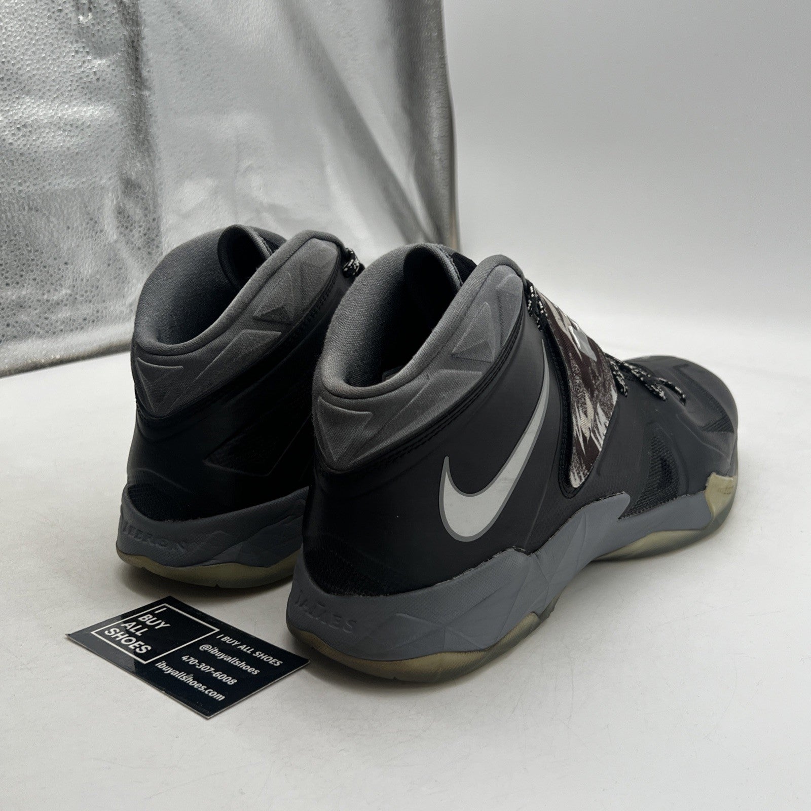 Size 14 - Nike LeBron Zoom Soldier 7 Black (609679-001)