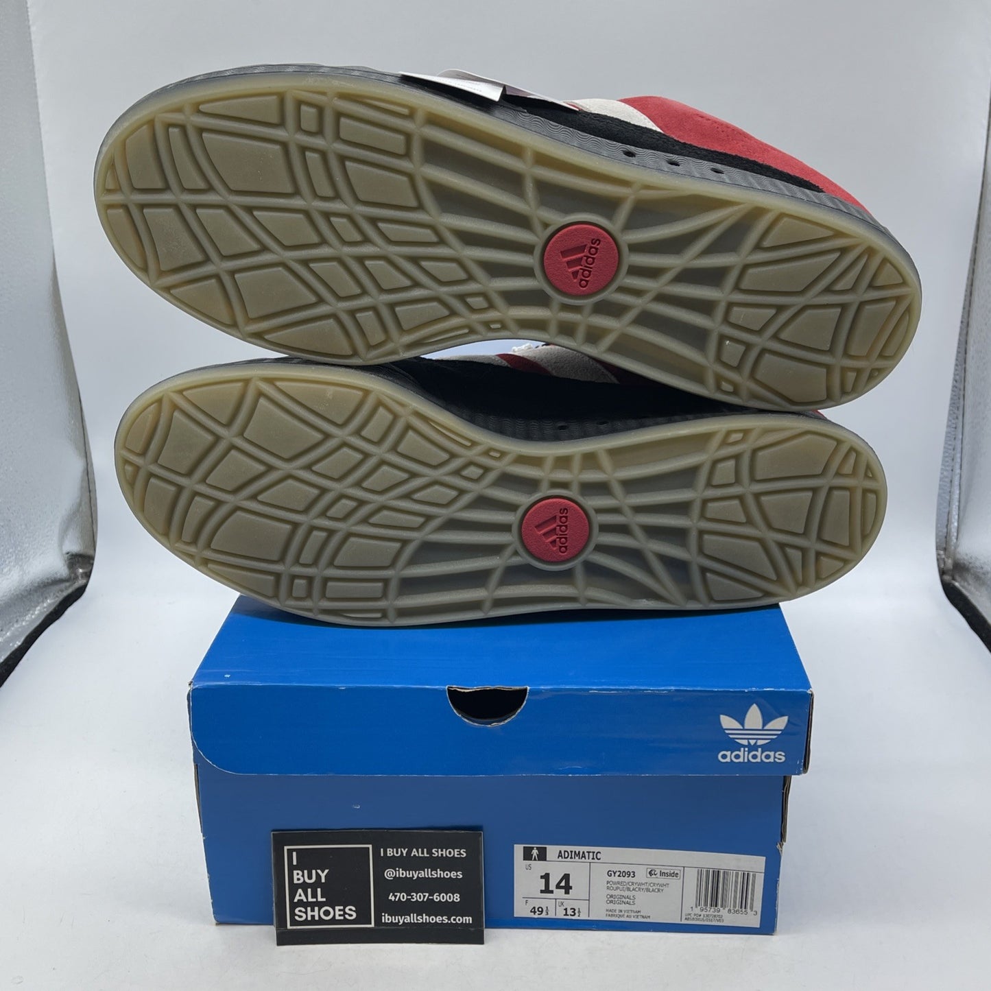 Size 14 - Adidas Adimatic Power Red Black (GY2093)