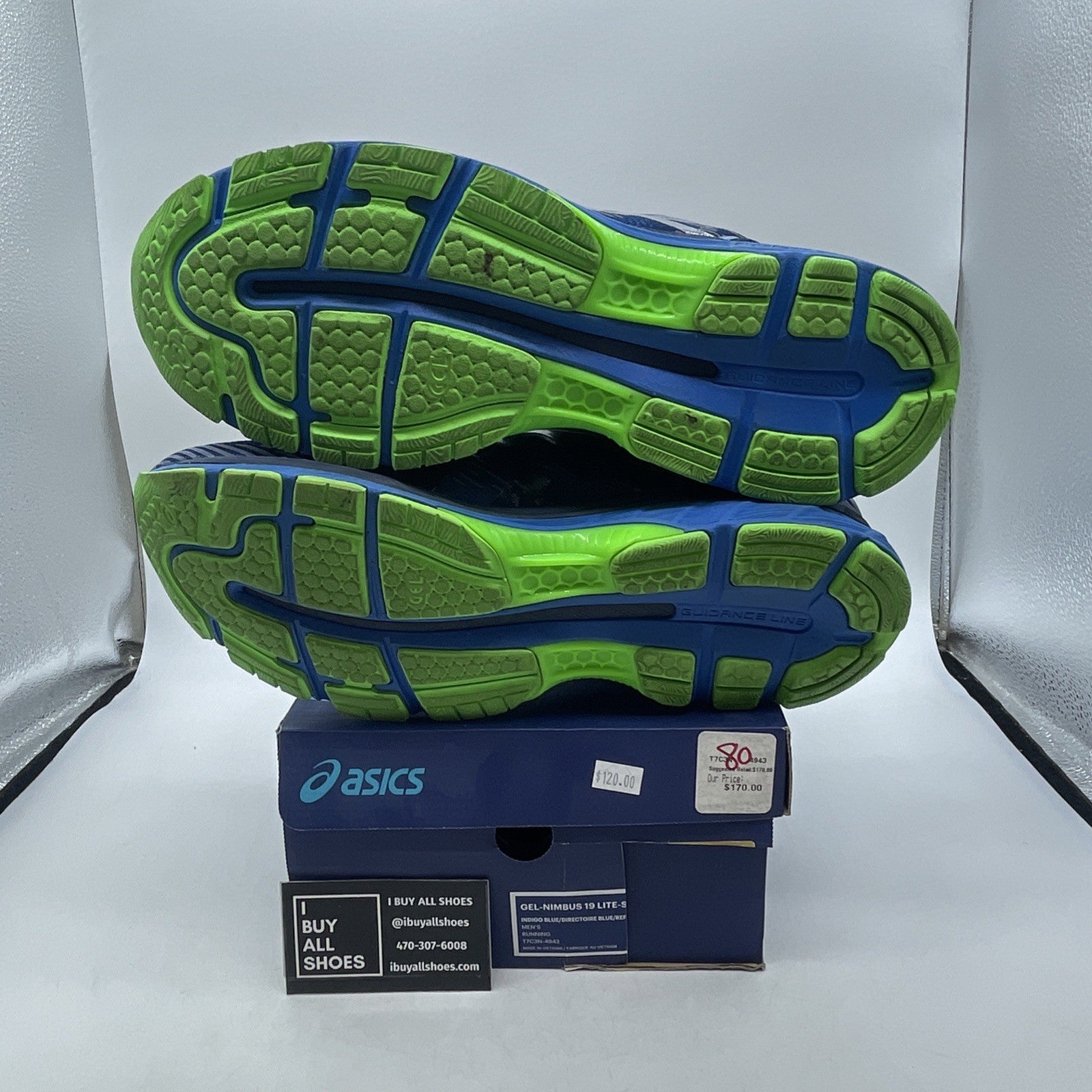 Size 11.5 - Asics Gel Nimbus 19 Indigo Blue (T7C3N)