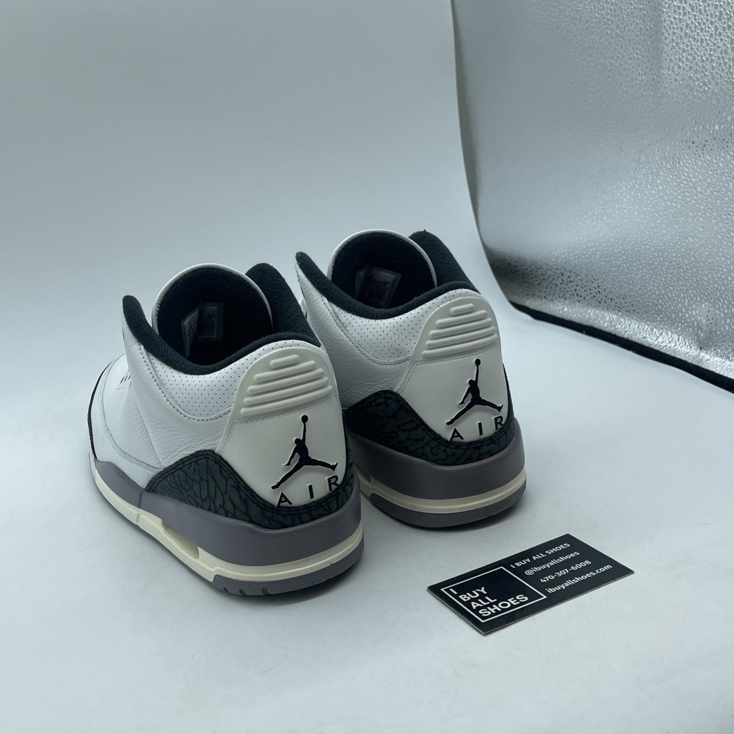 Size 10 - Air Jordan 3 Retro Cement Grey White Suede Leather (CT8532-106)