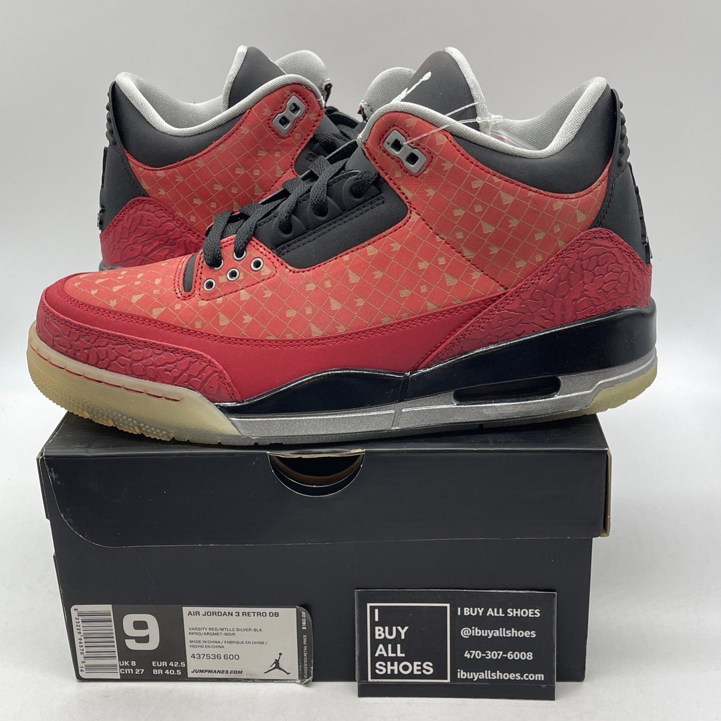 Size 9 - Air Jordan 3 Retro 2013 Doernbecher (437536-600)