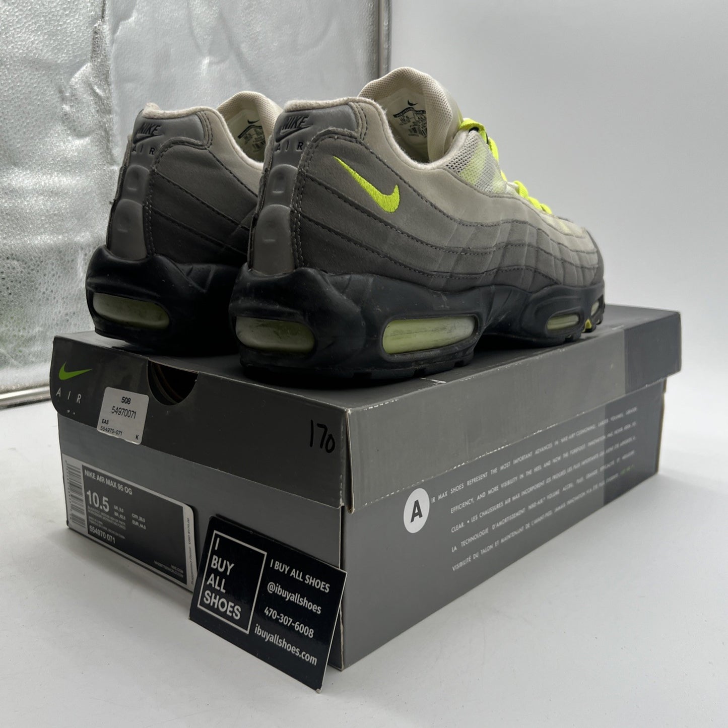 Size 10.5 - Nike Air Max 95 OG 2015 Neon (554970-071)