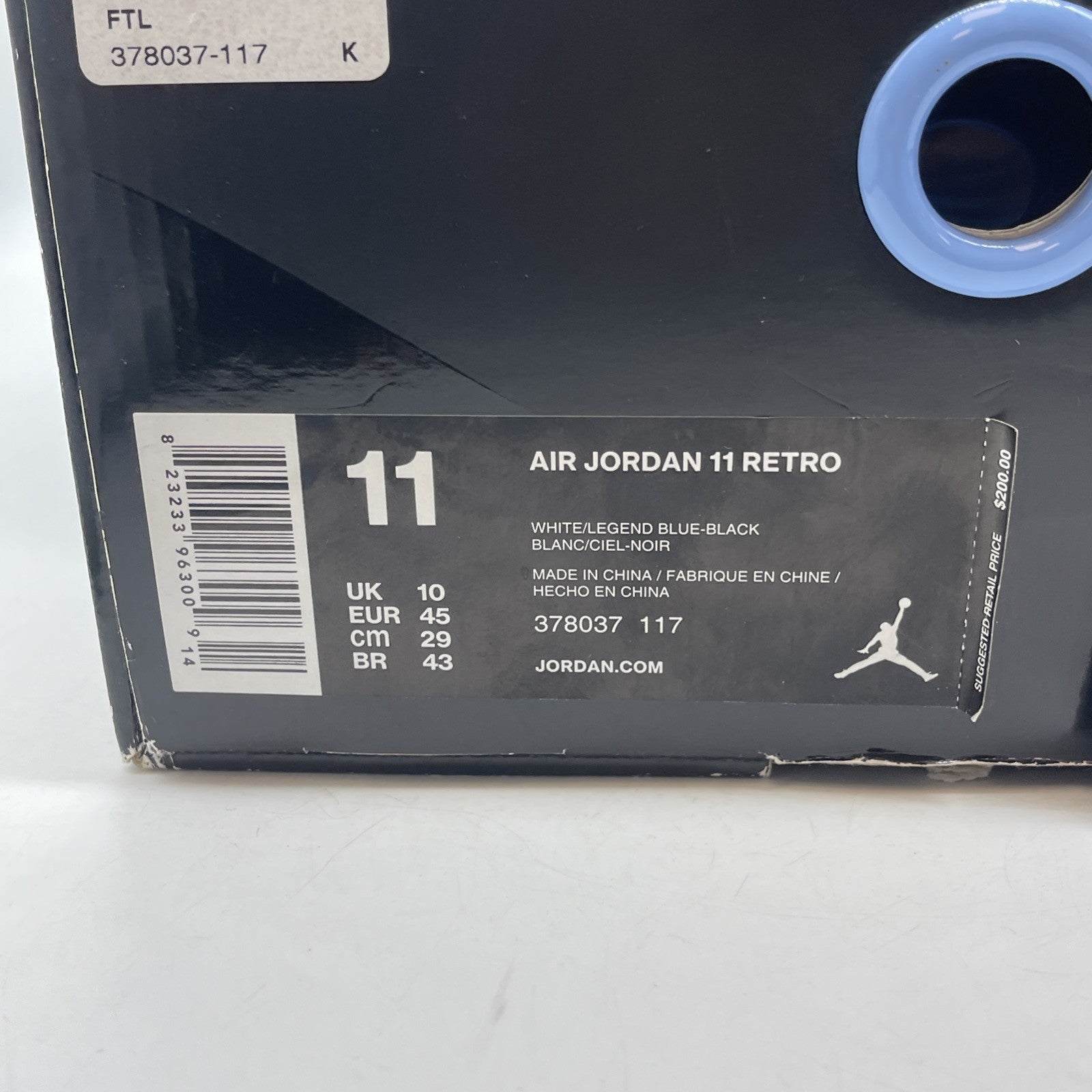 Size 11 - Air Jordan 11 Retro High Legend Blue White Leather (378037-117)