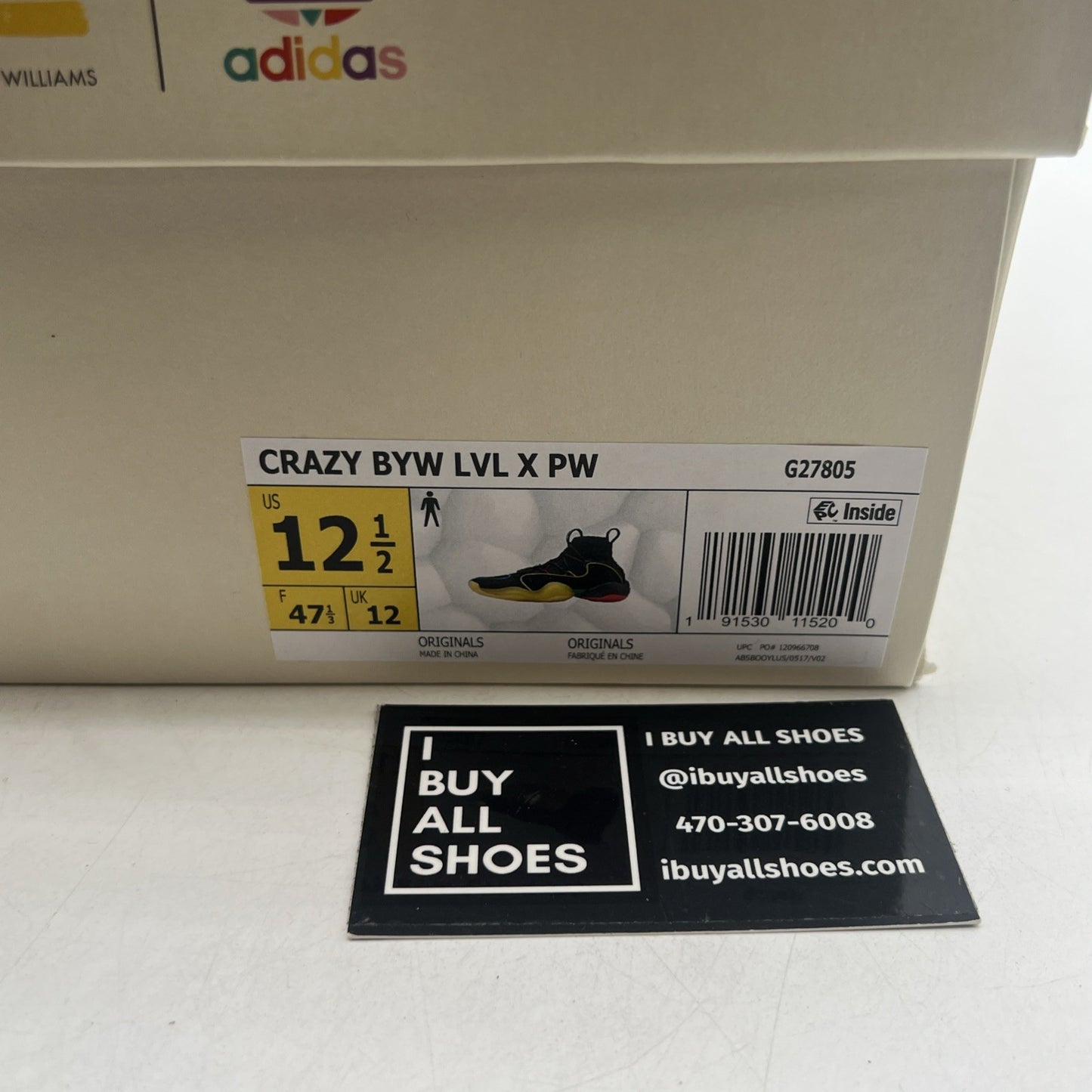 Size 12.5 - adidas Pharrell x Crazy BYW X Gratitude Empathy (G27805)