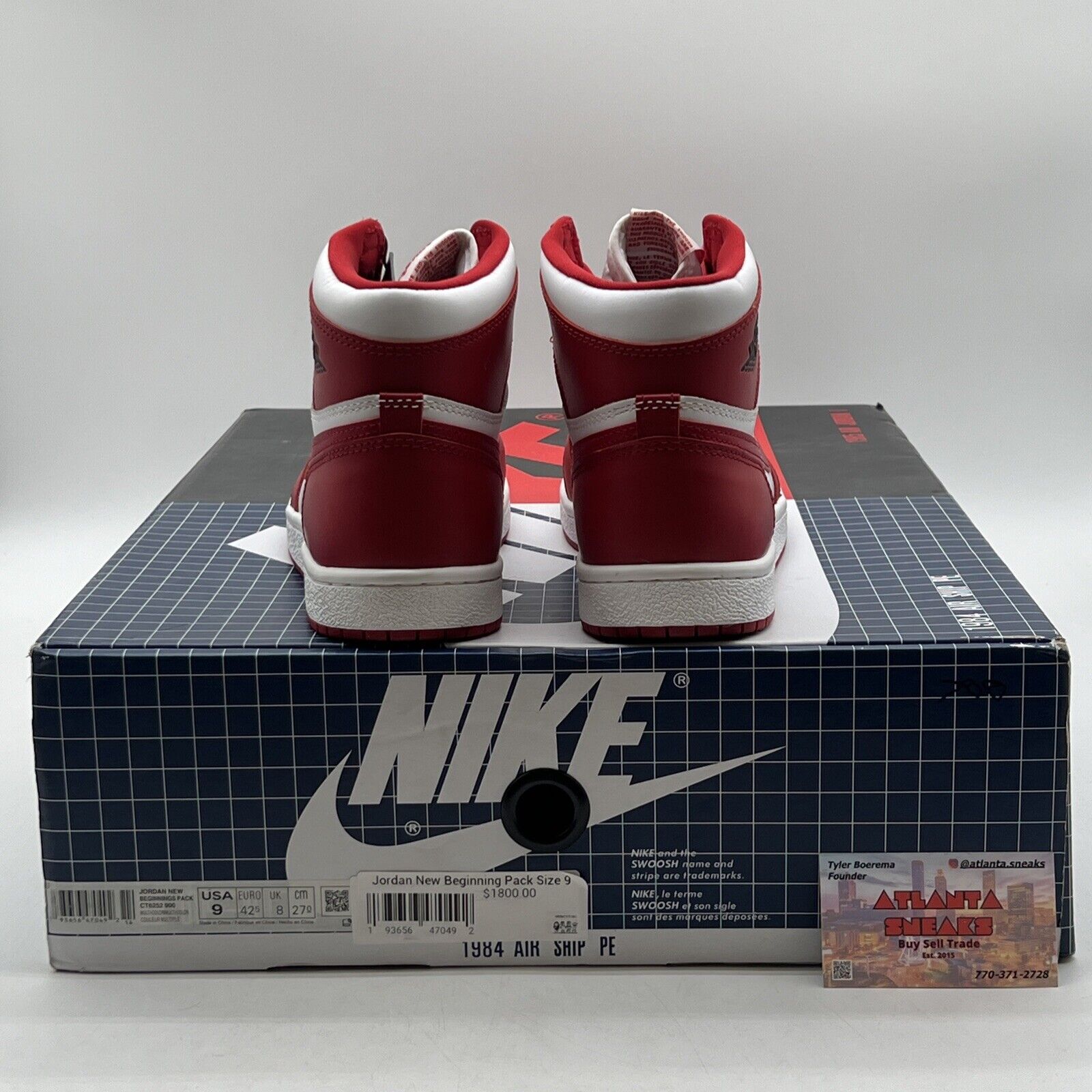 Size 9 - Air Jordan 1 Retro '85 OG High New Beginnings Red White (CQ4921-601)