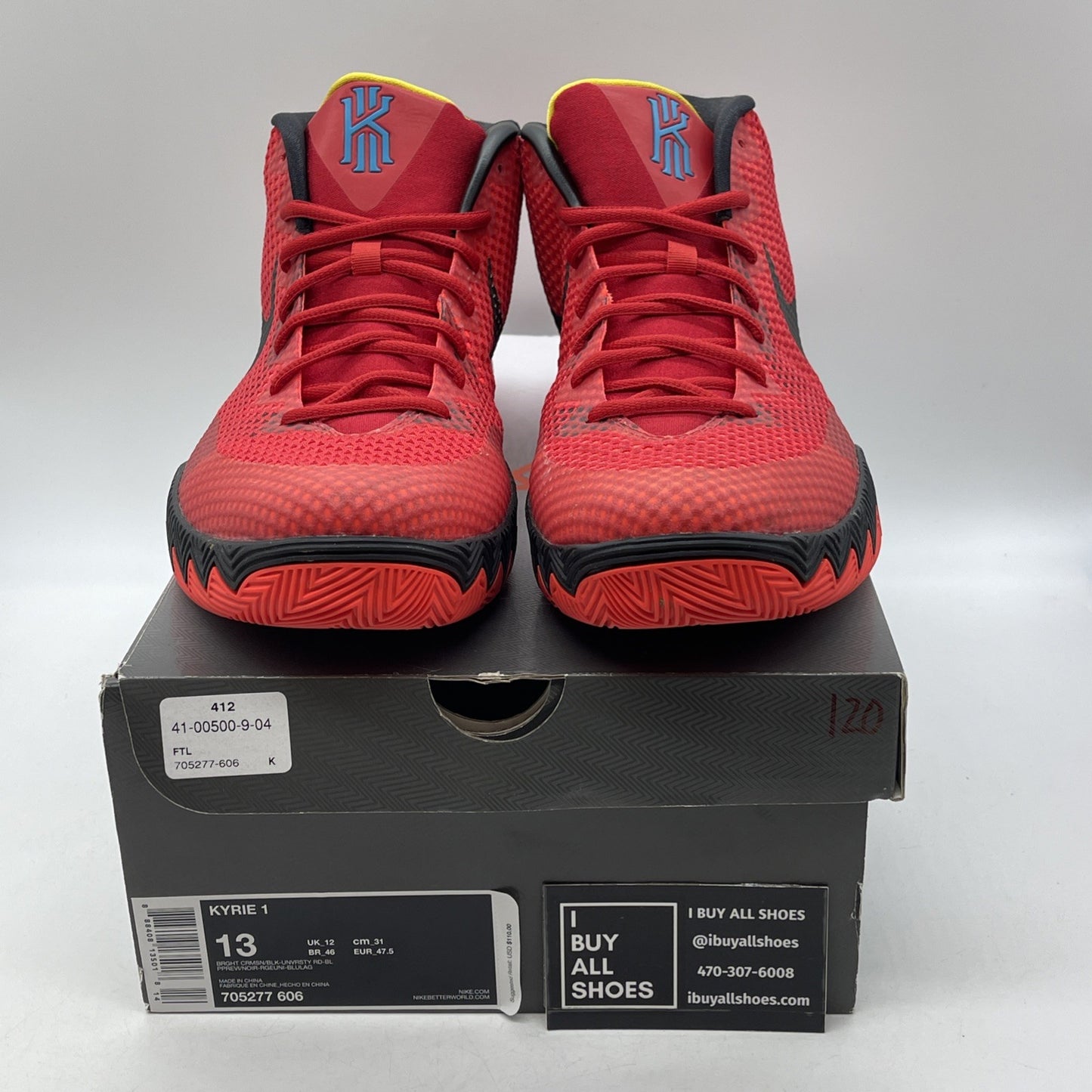 Size 13 - Nike Kyrie 1 Deceptive Red (705277-606)
