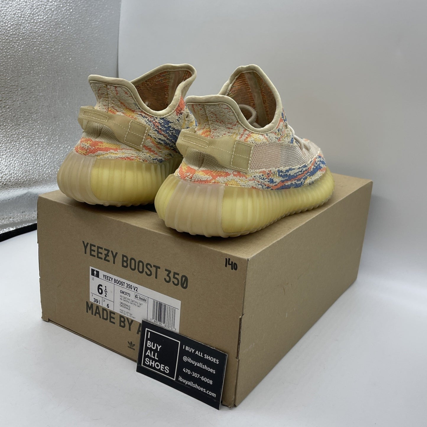 Size 6.5 - adidas Yeezy Boost 350 V2 Low MX Oat Blue Orange Suede (GW3773)