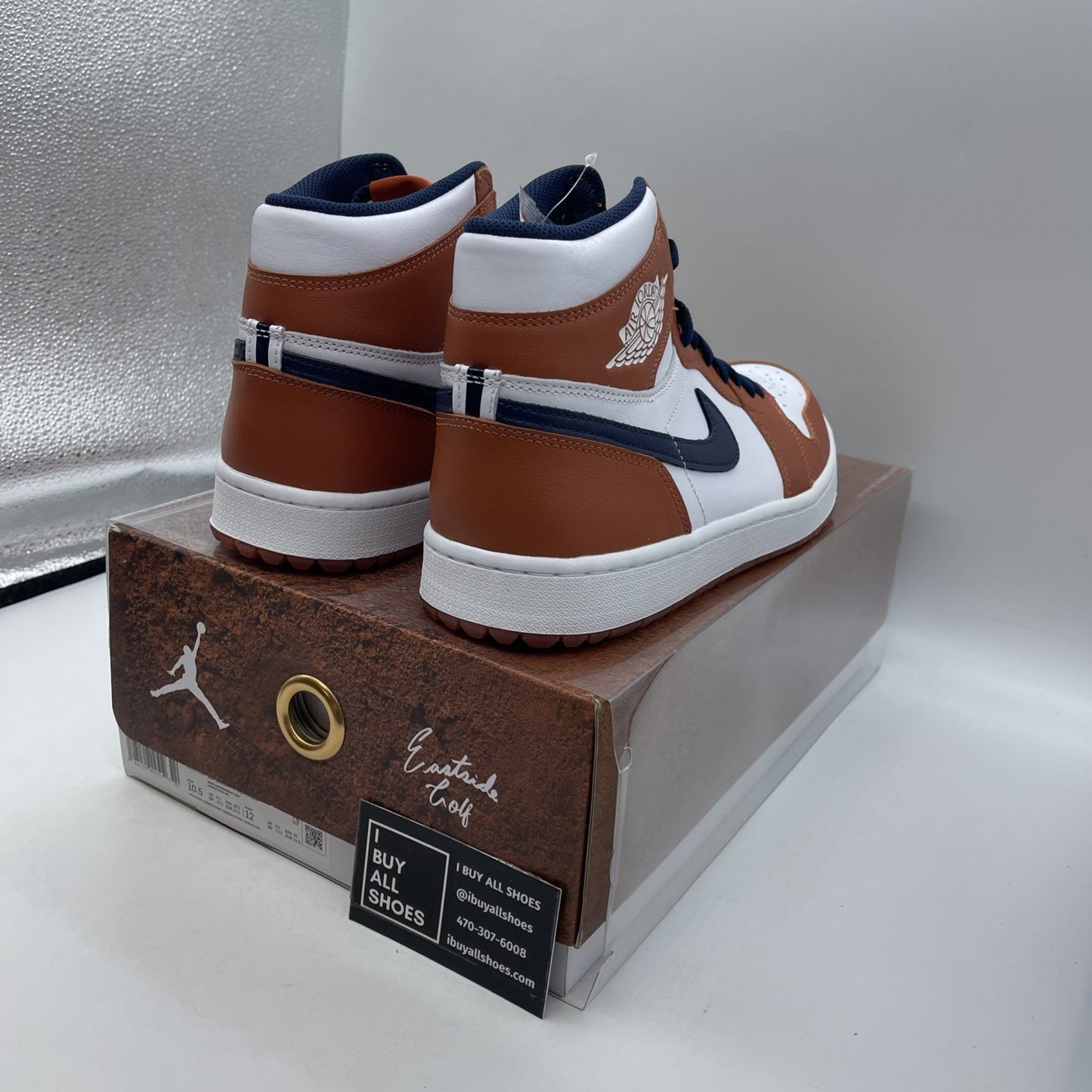 Size 10.5 - Eastside Golf x Air Jordan 1 Golf High Out the Mud (DZ4523-800)