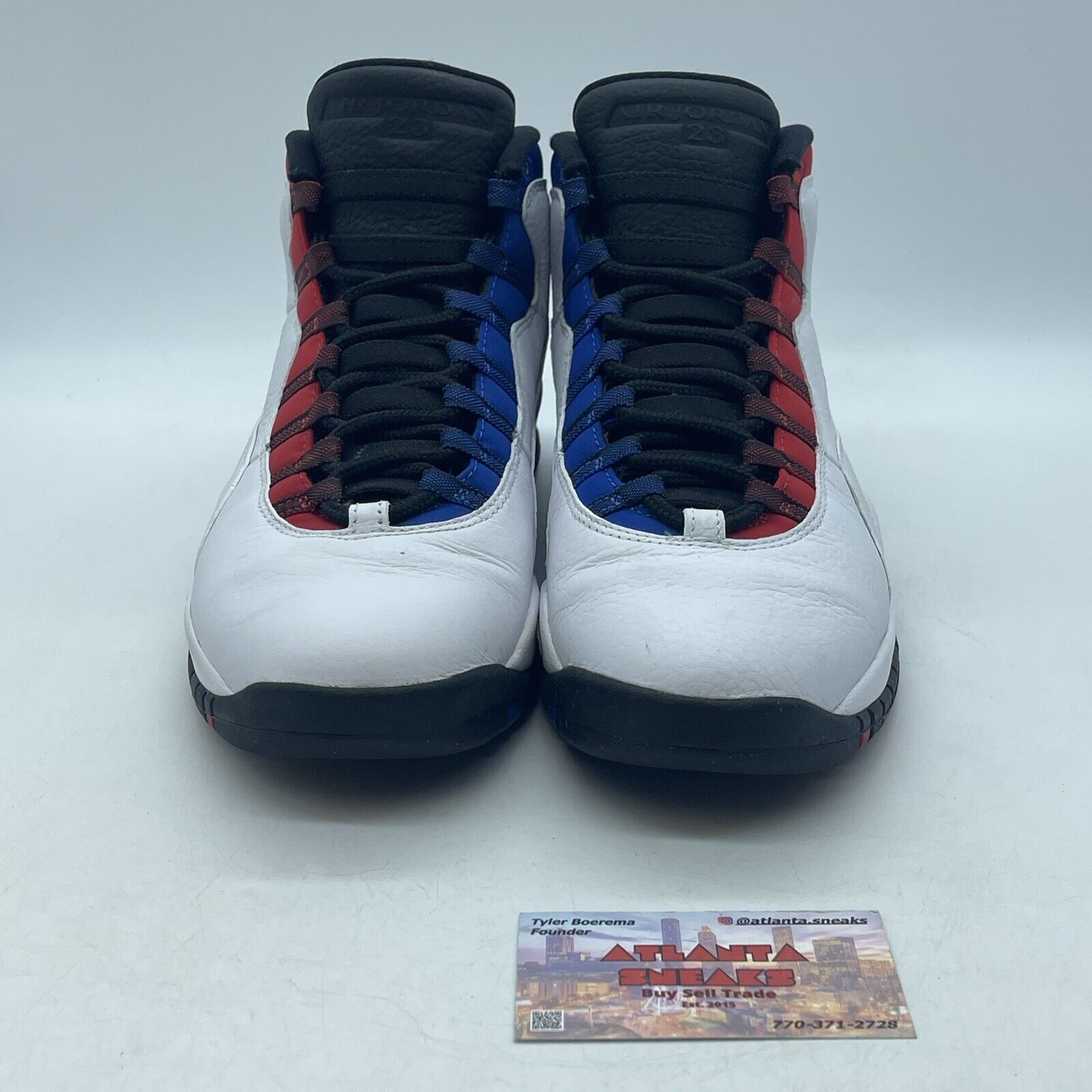 Size 8.5 - Air Jordan 10 Westbrook Class of 2006 White Black Red (310805-160)