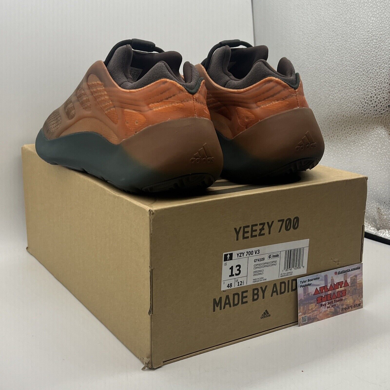 Size 13 - adidas Yeezy 700 V3 Copper Fade Orange (GY4109)