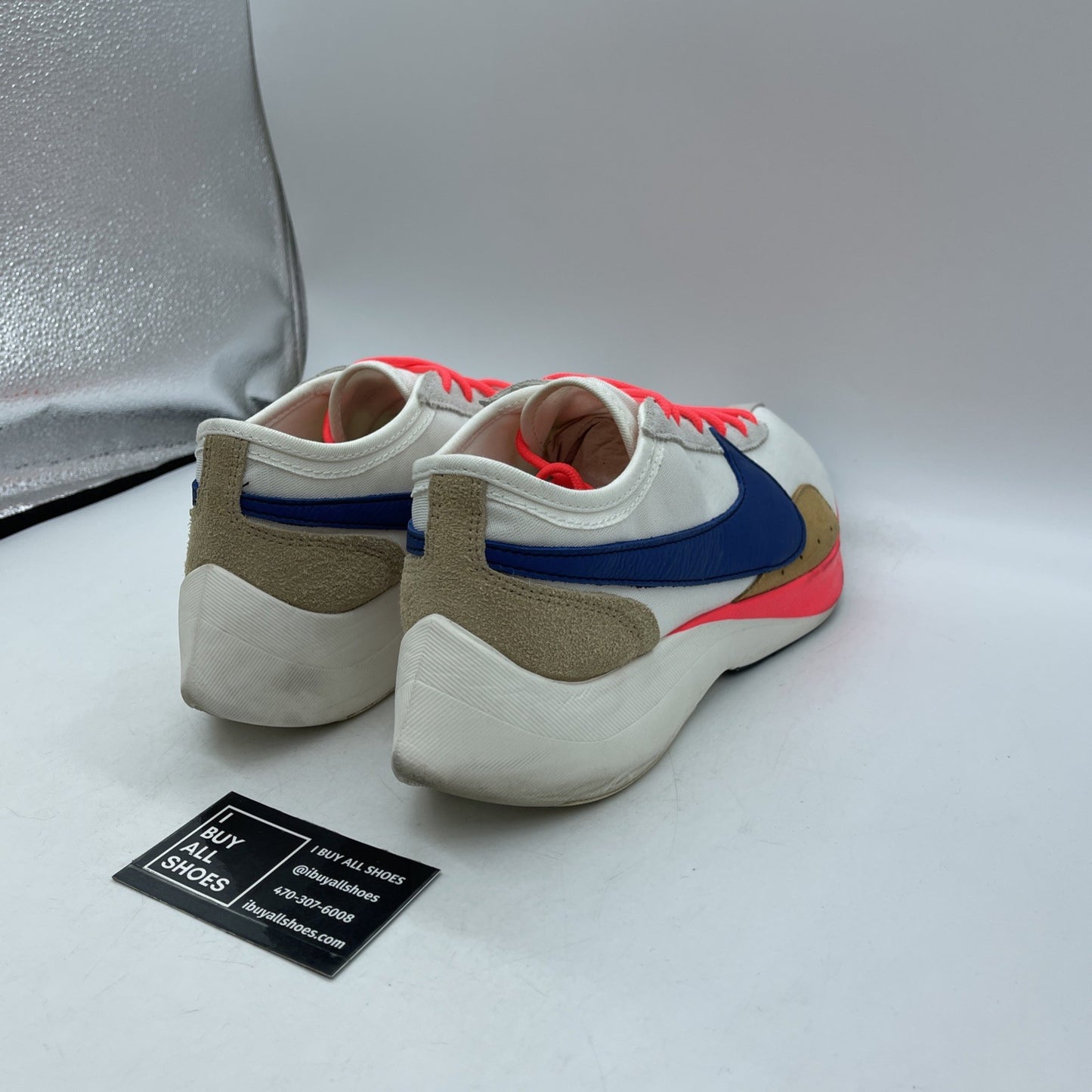 Size 12 - Nike Moon Racer QS Sail Blue Brown White Suede Leather (BV7779-100)