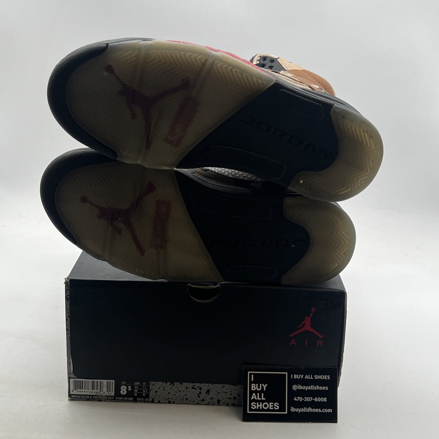 Size 8.5 - Supreme x Air Jordan 5 Retro Desert Camo (824371-201)