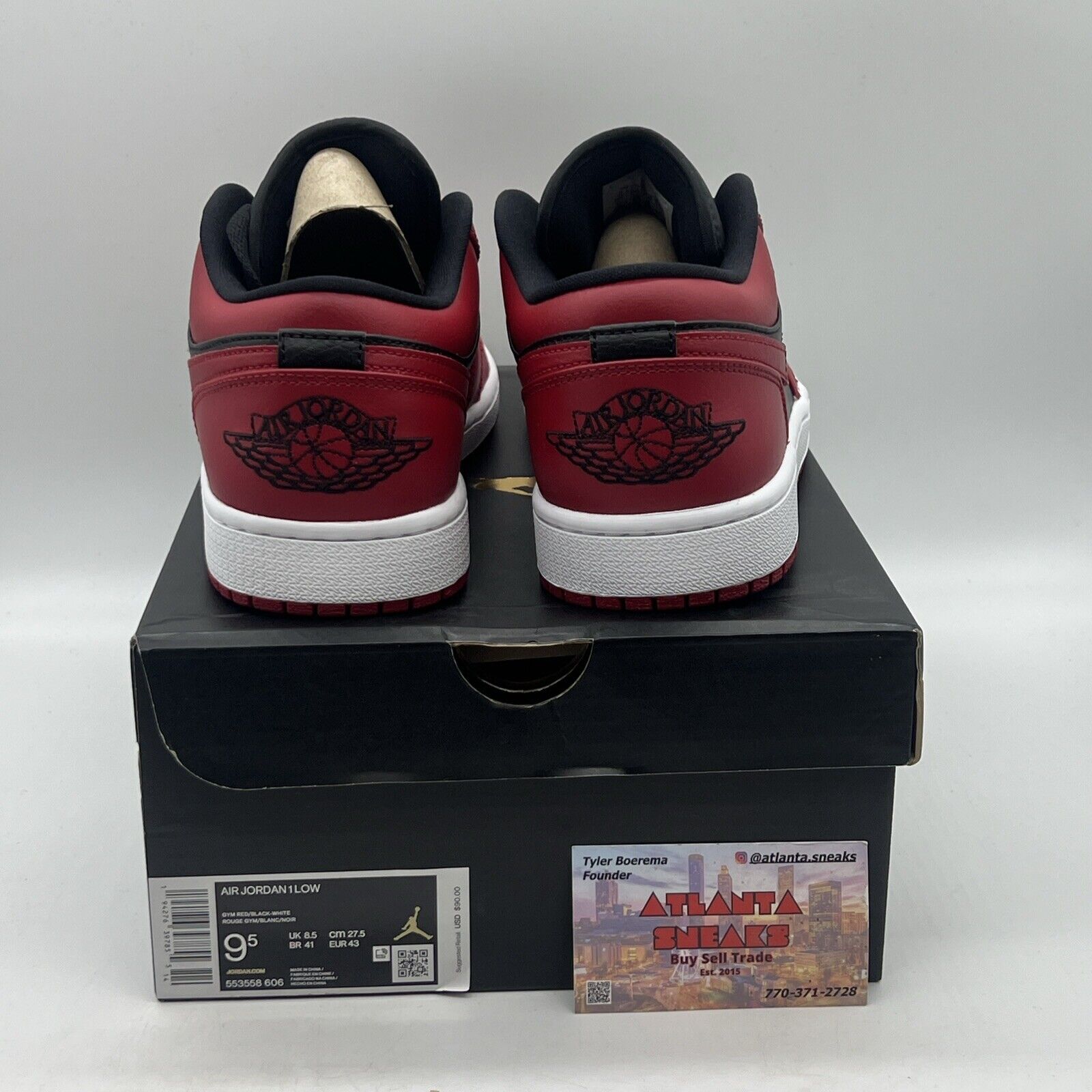 Size 9.5 - Air Jordan 1 Reverse Bred Red White Black Brand New Og All DS