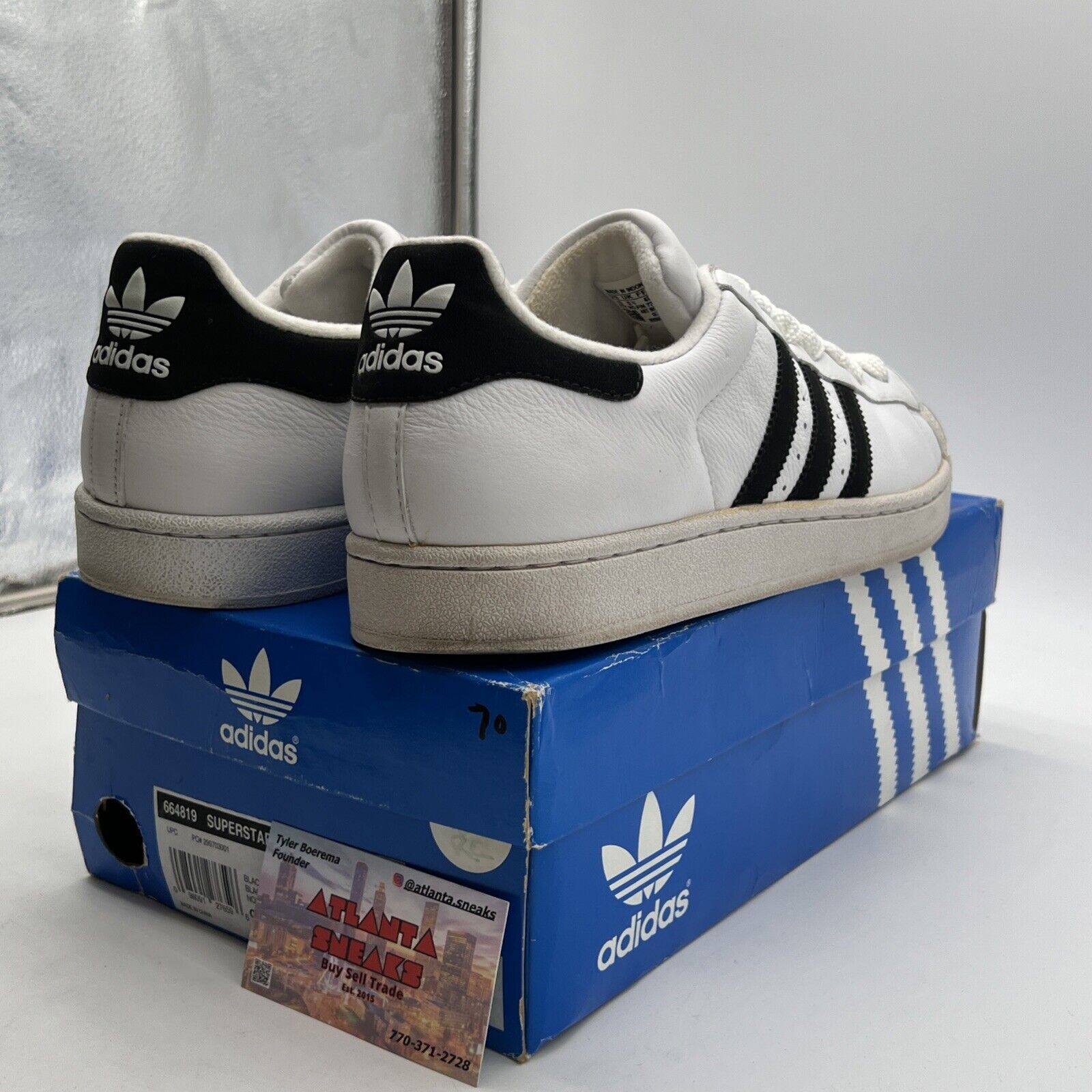 Size 13 - adidas Superstar 2 Black White (664819)