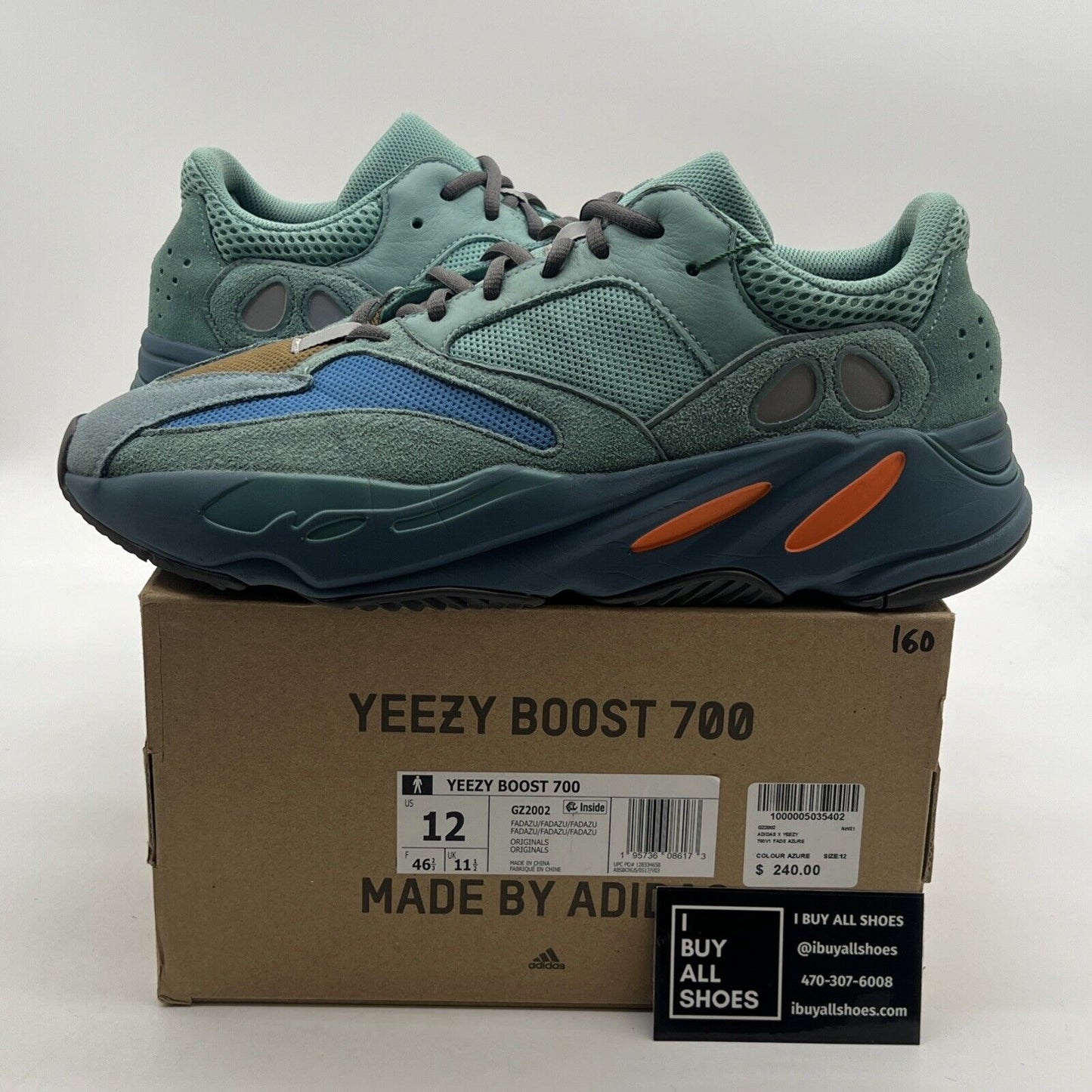 Size 12 - adidas Yeezy Boost 700 Faded Azure (GZ2002)