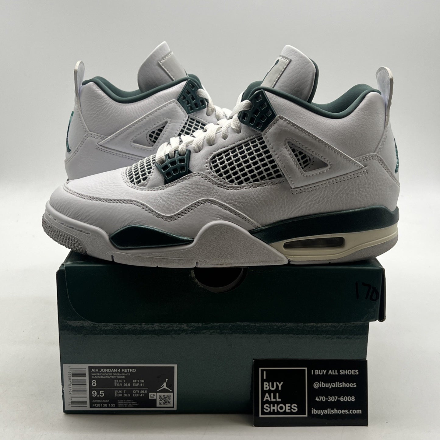 Size 8 - Air Jordan 4 Retro Oxidized Green (FQ8138-103)