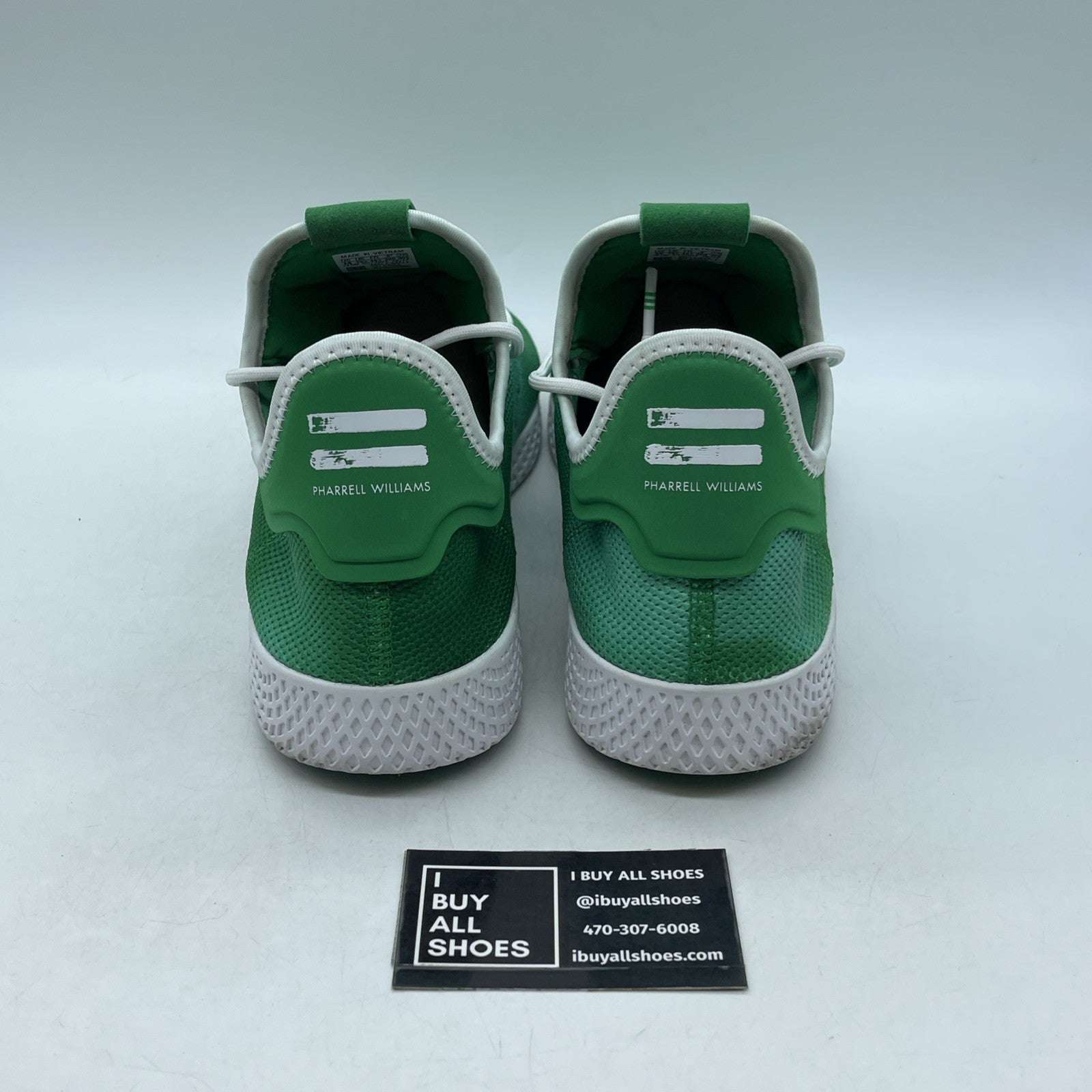 Size 14 - adidas Pharrell x Tennis Hu Holi Bright Green (DA9619)