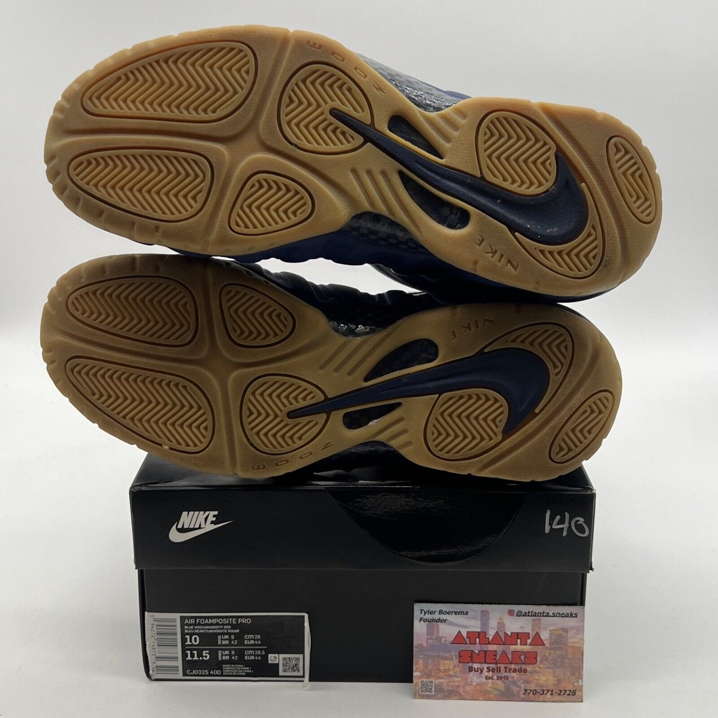 Size 10 - Nike Air Foamposite Pro USA White Navy Red Gum (CJ0325-400)