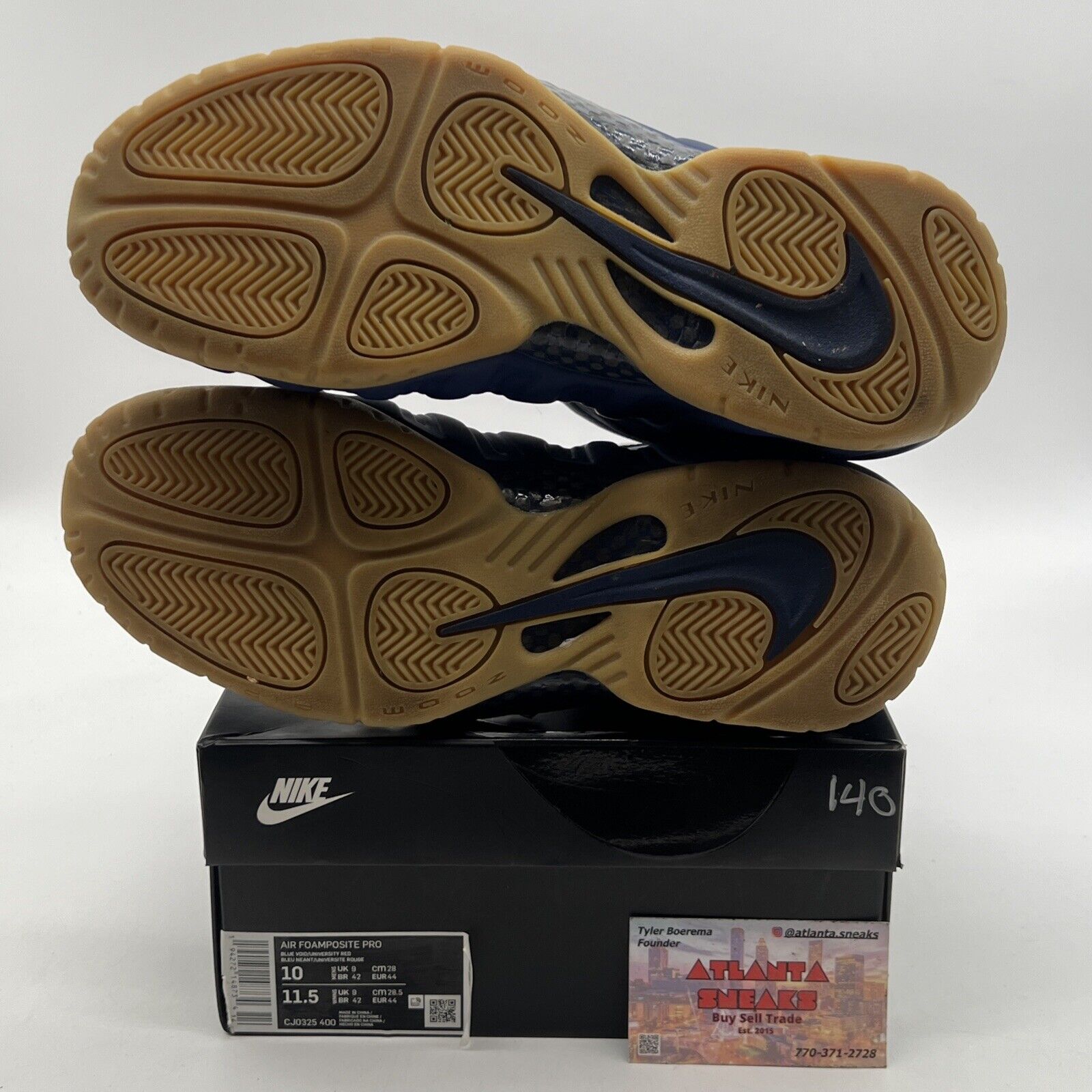 Size 10 - Nike Air Foamposite Pro USA White Navy Red Gum (CJ0325-400)