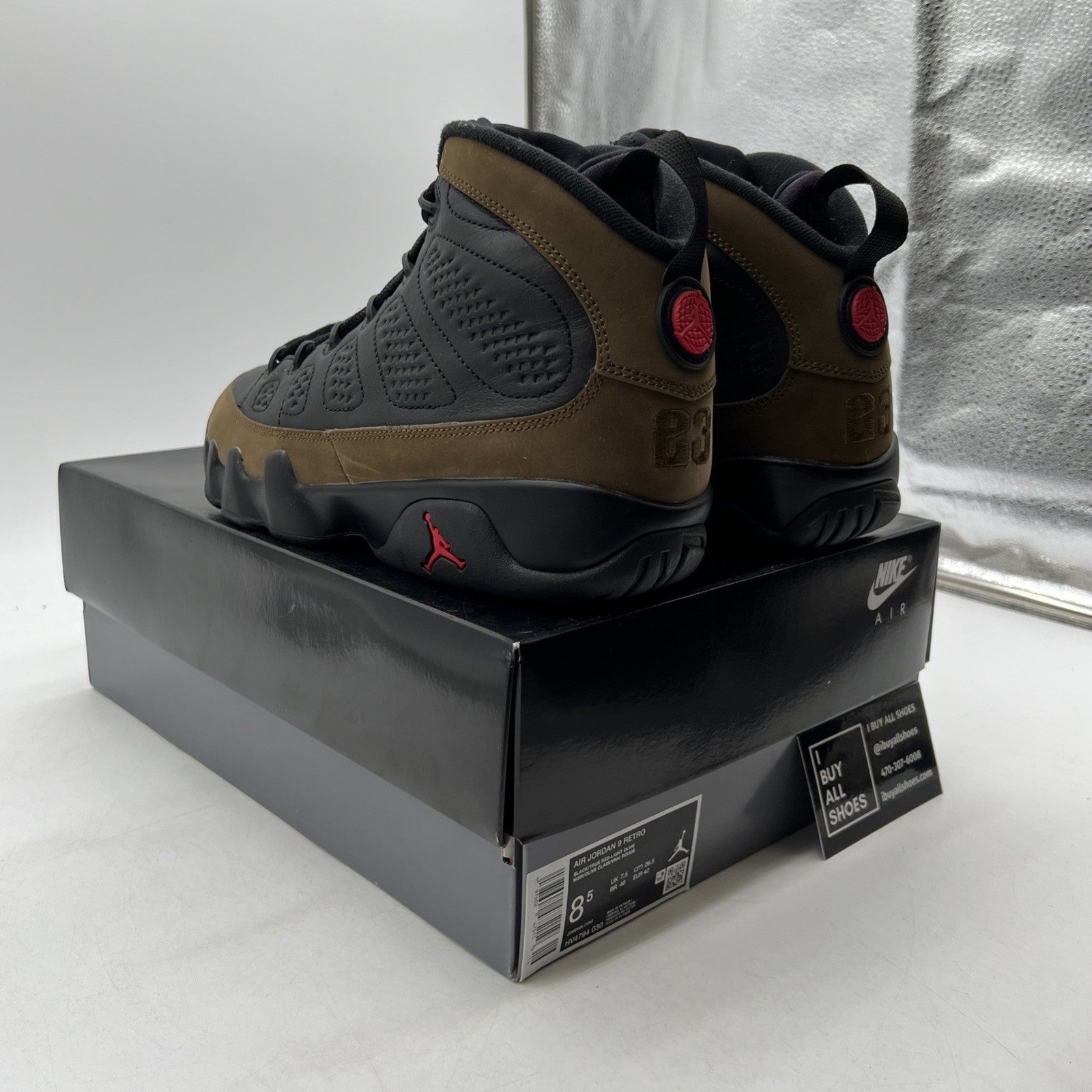Size 8.5 - Air Jordan 9 Retro 2024 Olive (HV4794-030)