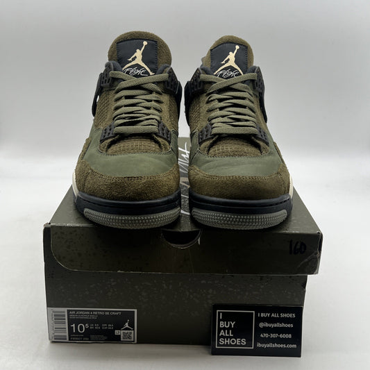 Size 10.5 - Air Jordan 4 SE Retro Low Craft - Olive (FB9927-200)