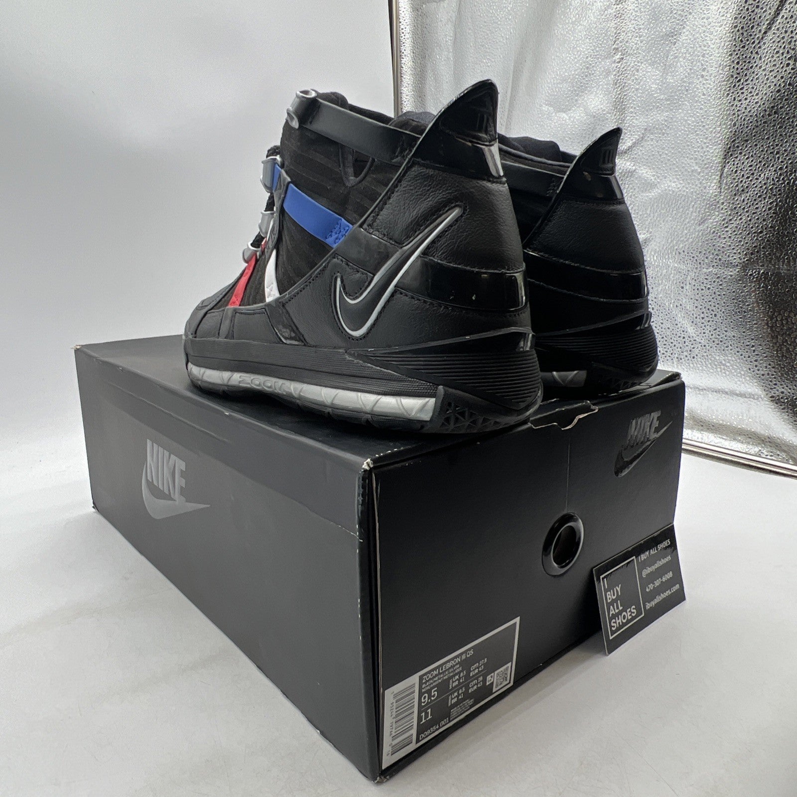 Size 9.5 - Nike Zoom LeBron 3 Retro Barbershop (DO9354-001)