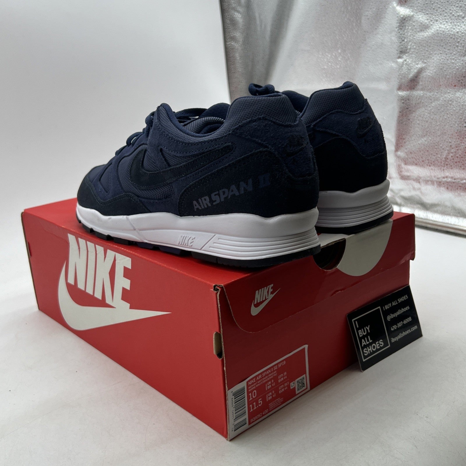 Size 10 - Nike Air Span 2 SE Midnight Navy (BQ6052-400)