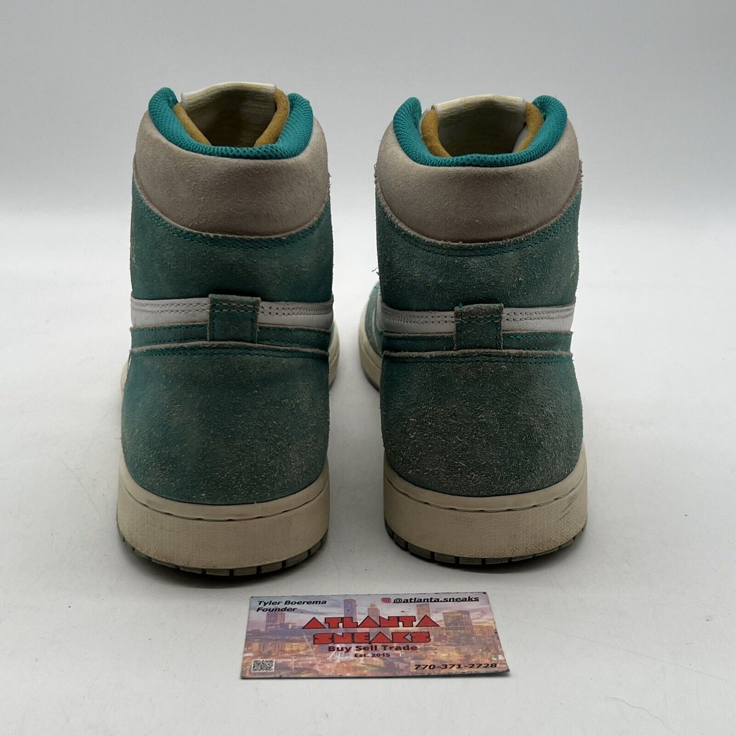 Size 13 - Jordan 1 Retro OG High Turbo Green White Leather (555088-311)